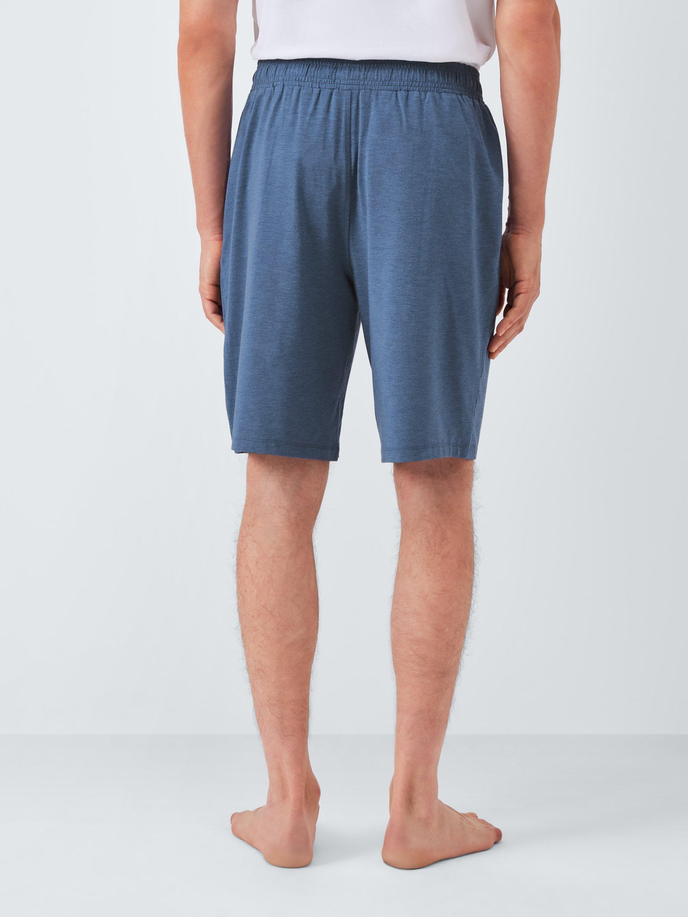 Product image 2 of 5, which shows John Lewis Modal Pyjama Shorts, Blue Navy, S