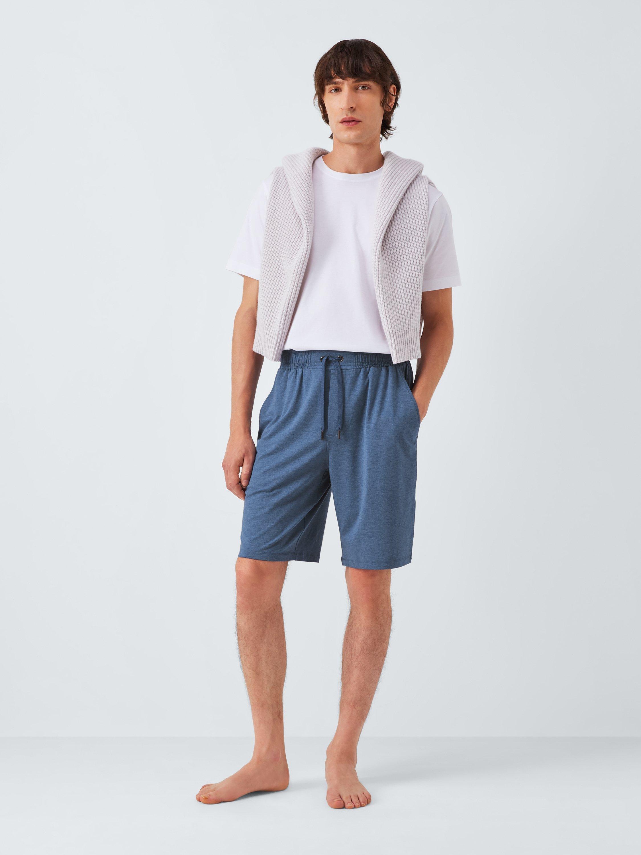 Product image 3 of 5, which shows John Lewis Modal Pyjama Shorts, Blue Navy, S