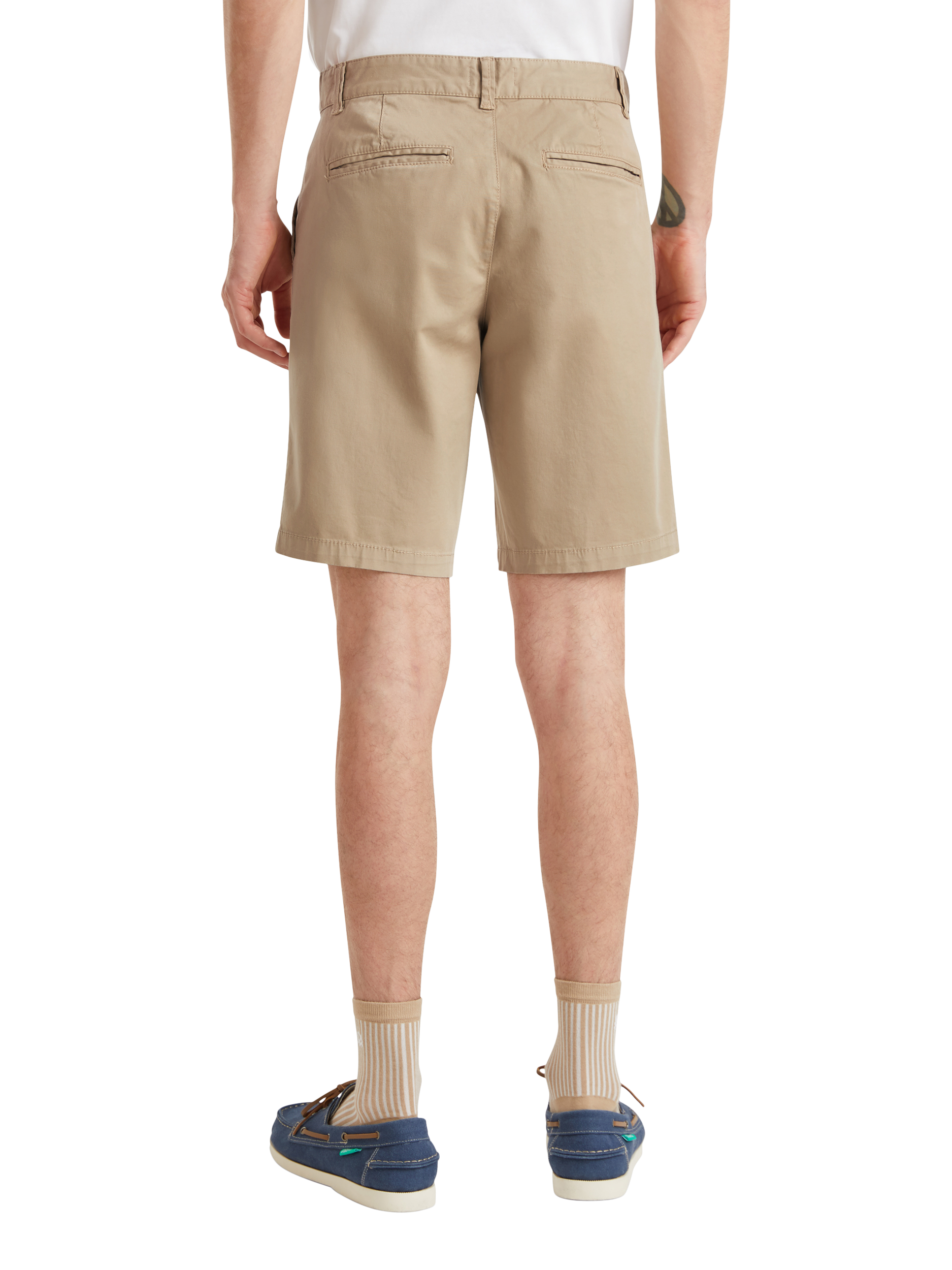 Product image 2 of 5, which shows Benetton Regular Fit Chino Shorts, Beige, 30R