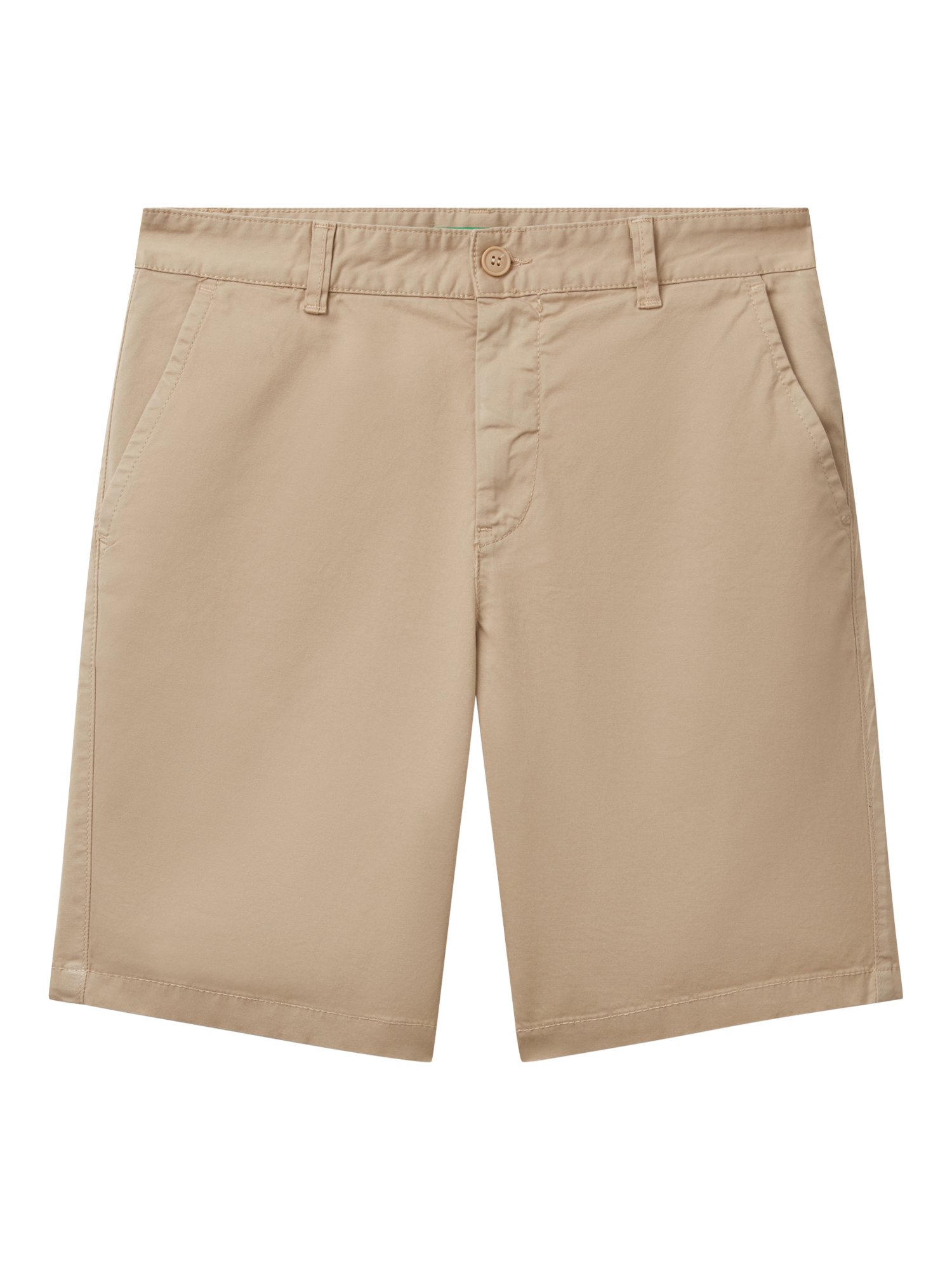 Product image 4 of 5, which shows Benetton Regular Fit Chino Shorts, Beige, 30R