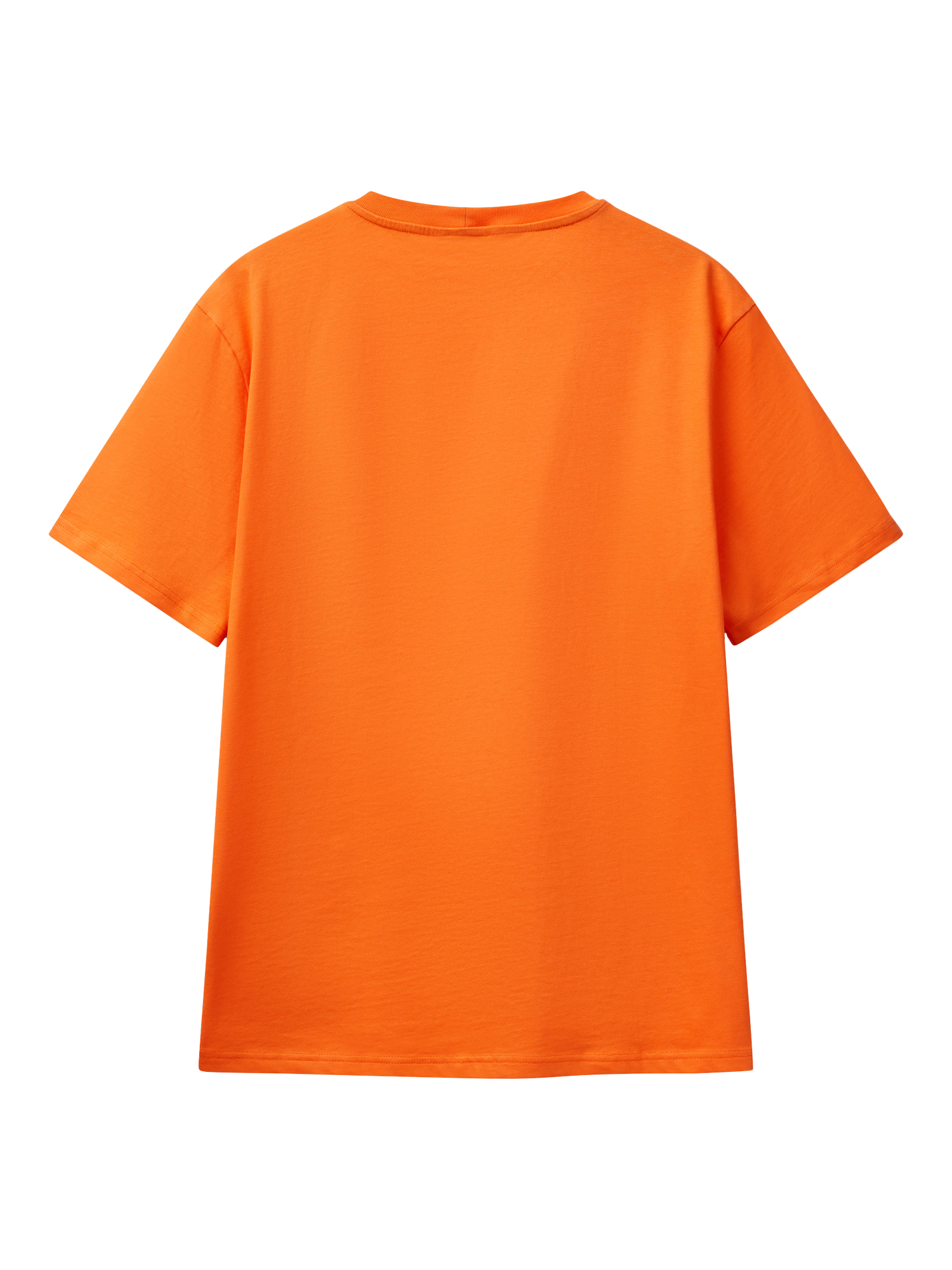 Product image 4 of 4, which shows Benetton Cotton Regular Fit Short Sleeve Logo T-Shirt, Amber, S