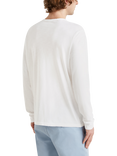 Benetton Cotton Regular Fit Long Sleeve T-Shirt, Optical White
