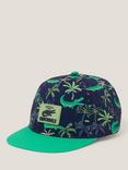Monsoon Kids' Crocodile Print Cap, Blue