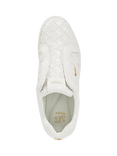 Dune London Esthie Leather Weave Chunky Flatform Trainers, White