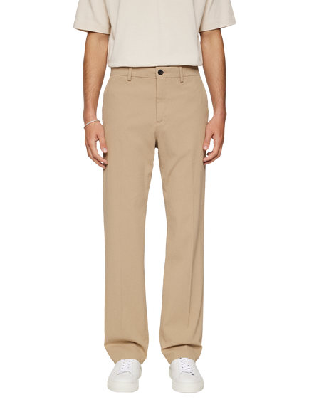 J.Lindeberg Dropper Seersucker Trousers, Beige, Beige