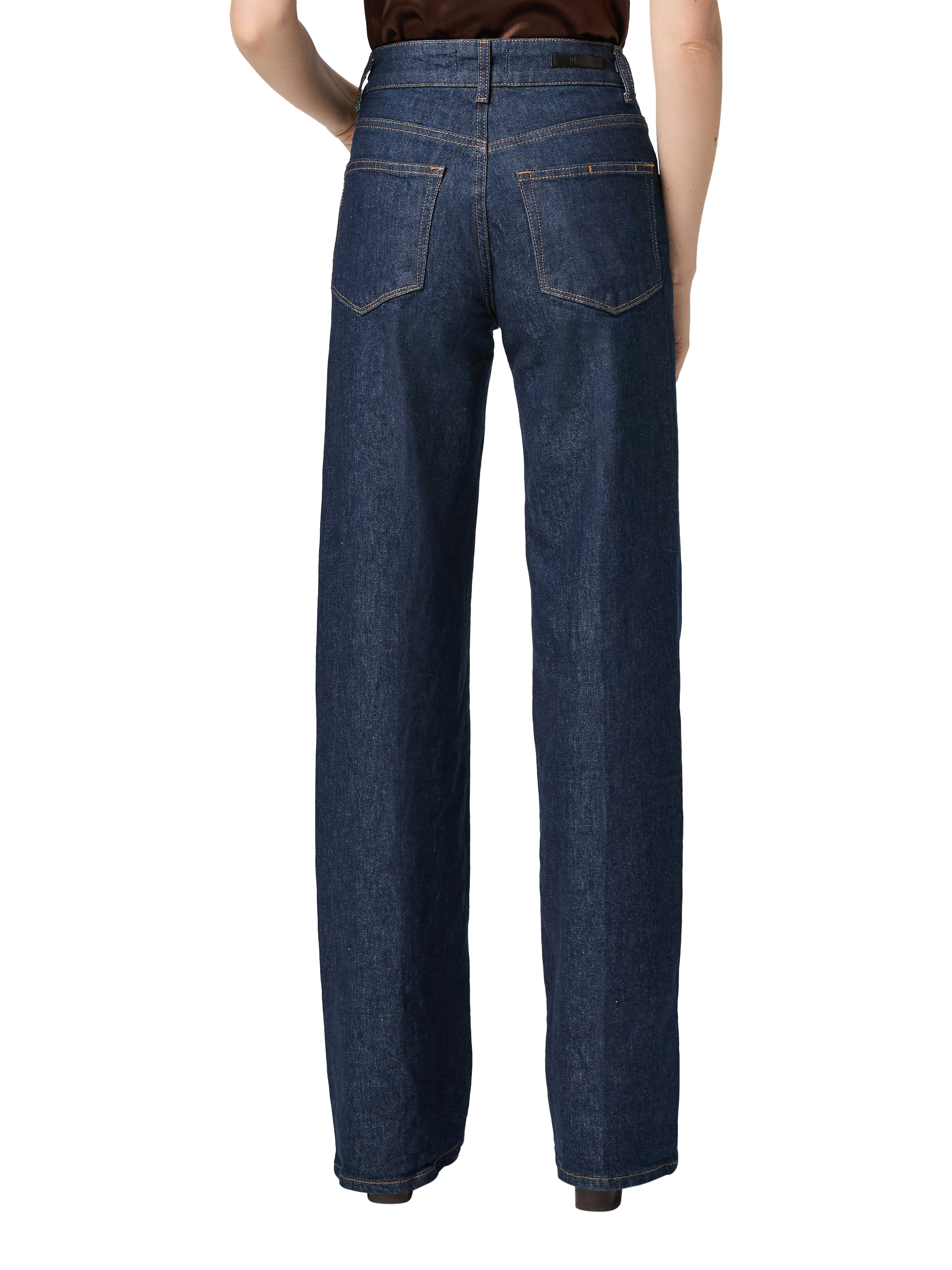 Product image 4 of 4, which shows PAIGE Sasha High Rise Wide Leg Jeans, Rinse, 24