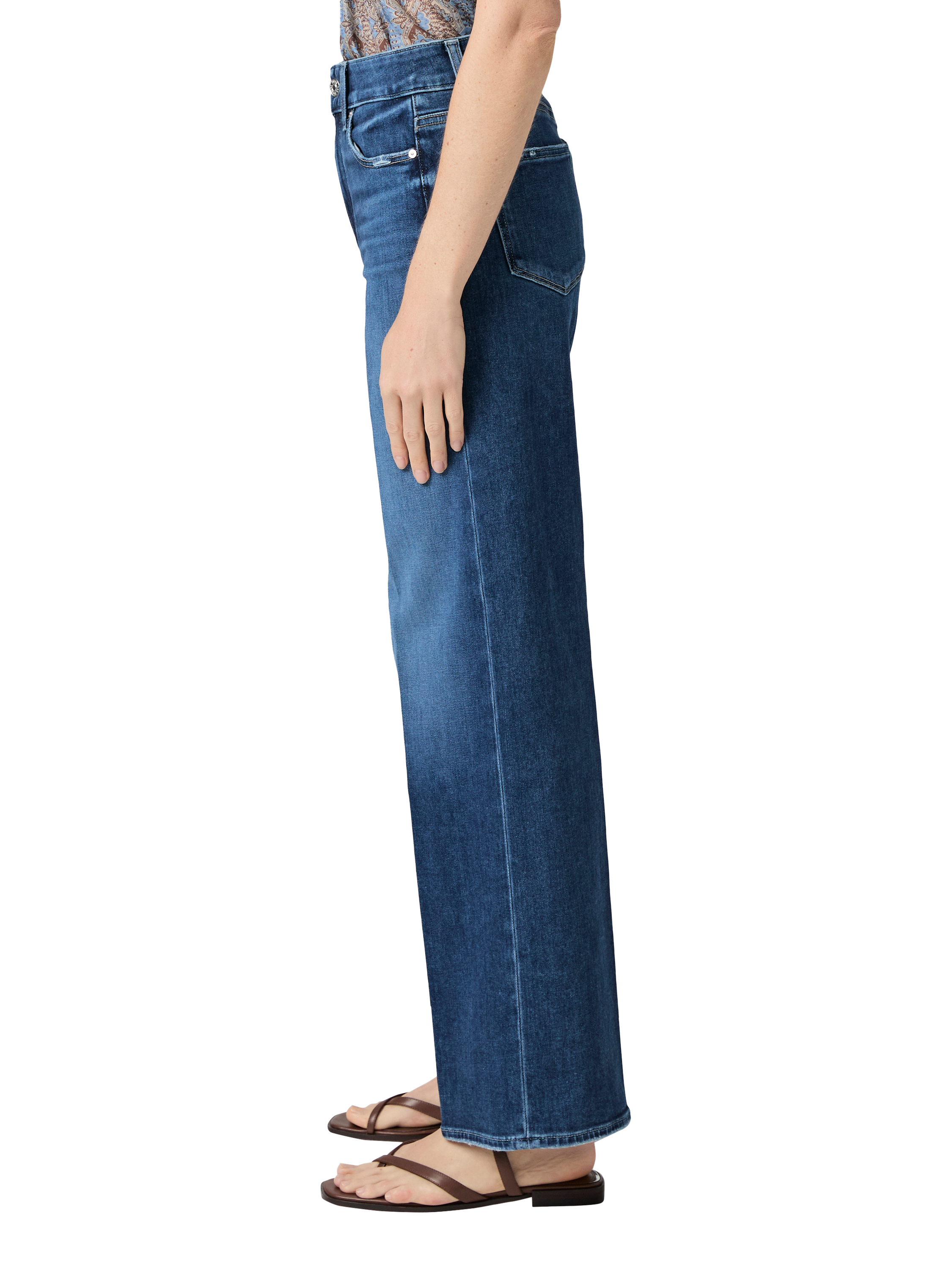Product image 3 of 4, which shows PAIGE Anessa High Waist Jeans, Dresden, 24