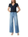 PAIGE Anessa 31" High Rise Cotton Denim Jeans