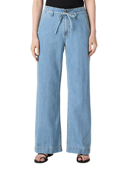 PAIGE Zoey High Rise Wide Leg Jeans, Blue - view 2, Blue