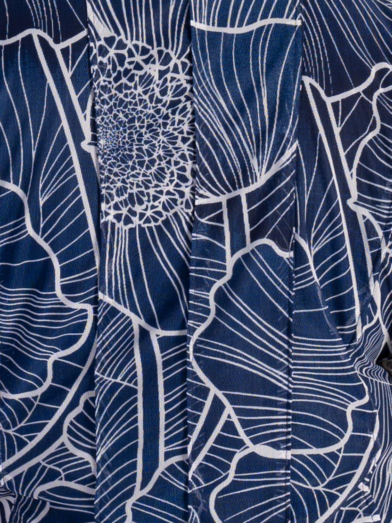 Product image 6 of 6, which shows chesca Floral Pintuck Seamed Mesh Dress, Navy/Ivory, 12-14