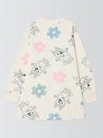Brand Threads Kids' Bluey Cotton Blend Long Sleeve Dress, Gardenia