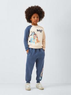 Brand Threads Kids' Bluey Cotton Blend Tracksuit, Eggnog - view 2, Eggnog