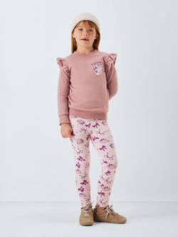 Brand Threads Kids' Cotton Blend Peppa Pig Day Set, Mauve Chalk - view 2, Mauve Chalk