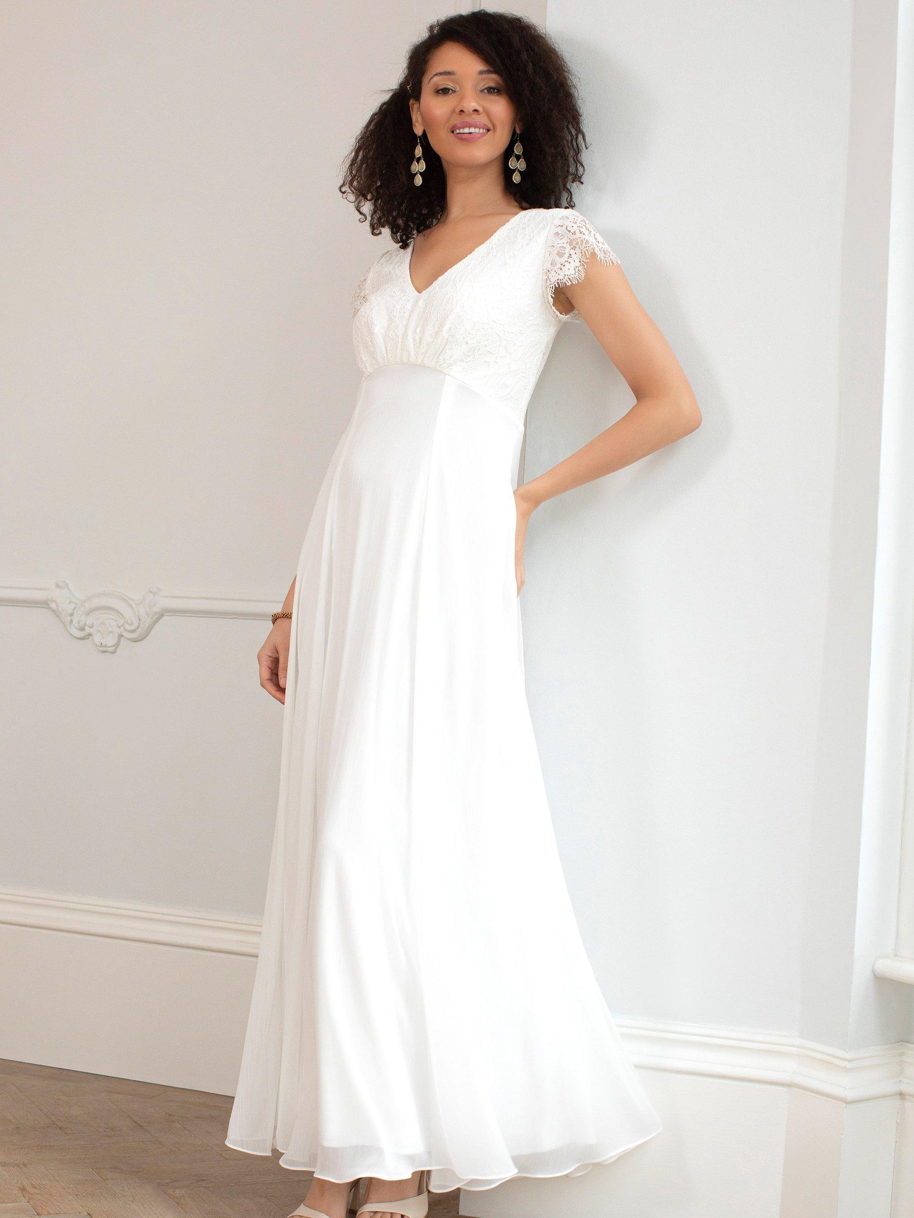 Product image 6 of 7, which shows Alie Street Adele Lace Wedding Dress, Ivory, 6