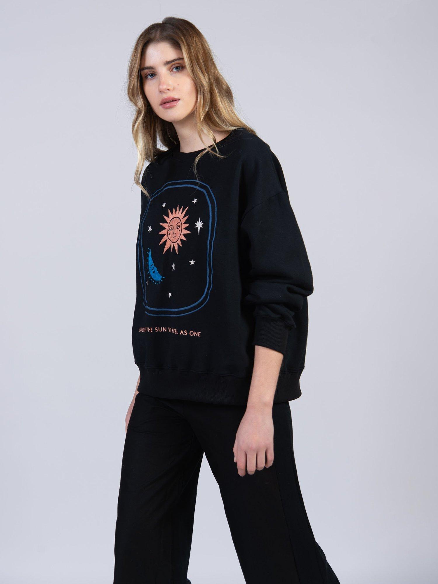 Product image 2 of 5, which shows Cape Cove Under The Sun Sweatshirt, Black, XS