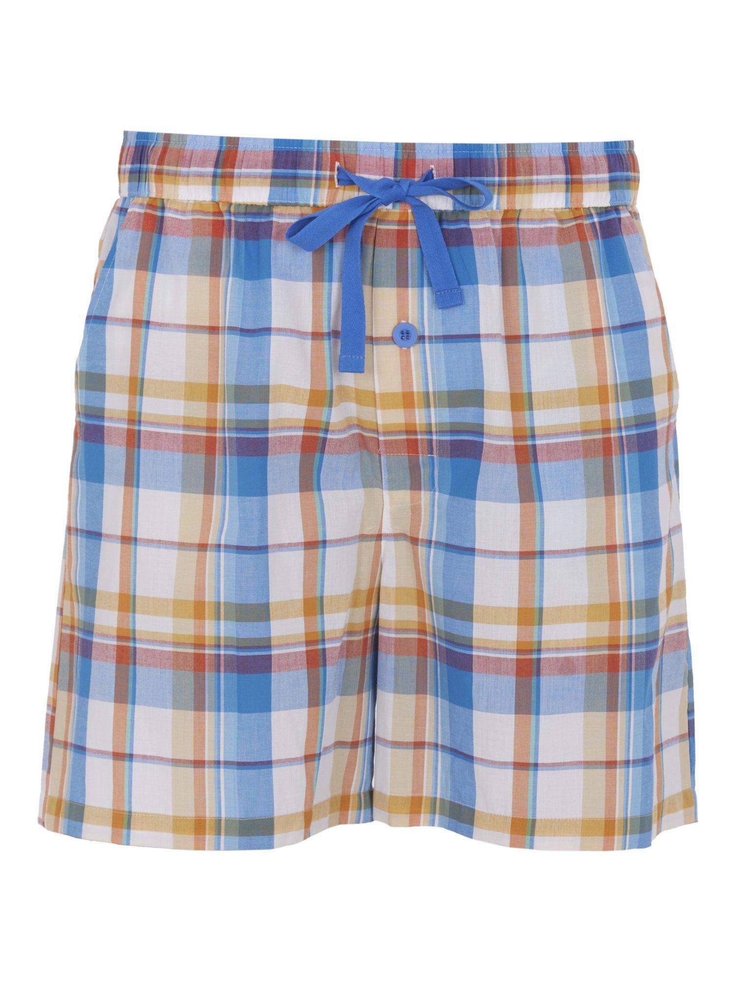 Product image 4 of 4, which shows Cyberjammies Check Pyjama Shorts, Blue, S