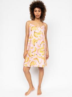 Cyberjammies Betsy Banana Print Nightdress, Light Pink, Light Pink