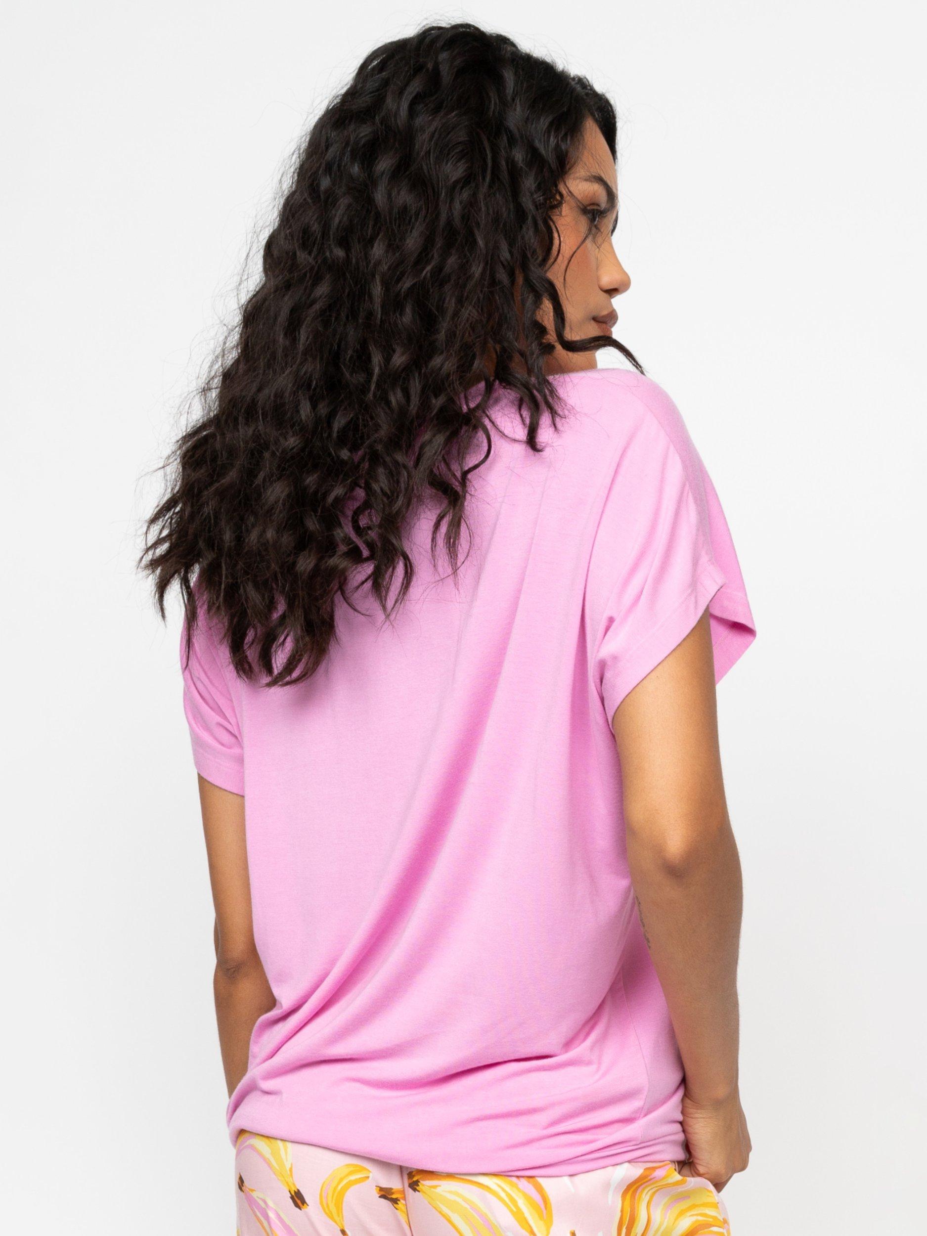 Product image 2 of 4, which shows Cyberjammies Paige Slouch Jersey Pyjama Top, Light Pink, 6