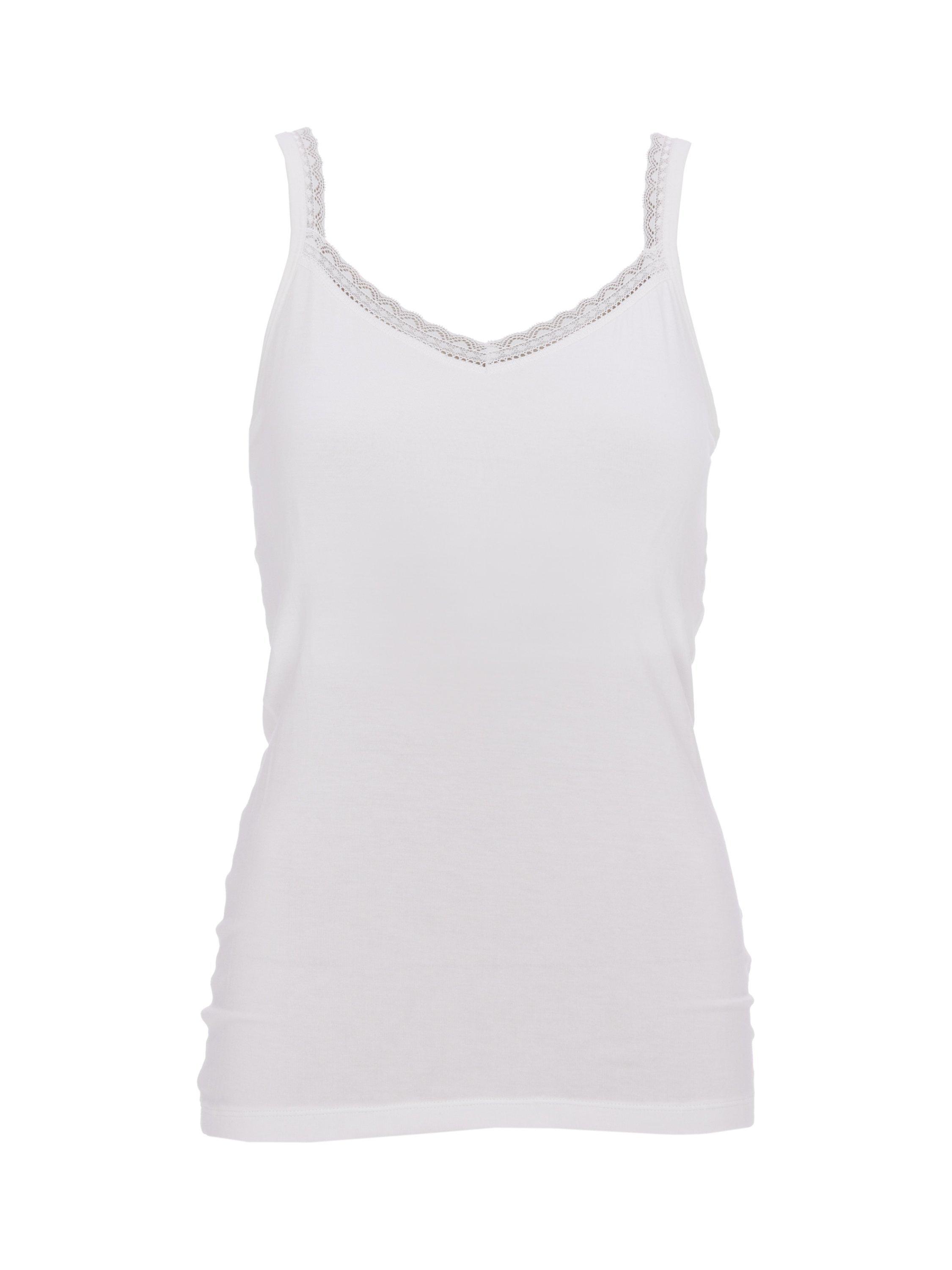 Product image 4 of 4, which shows Cyberjammies Kayla Hidden Support Vest Top, White, 6