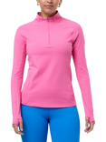 Gym+Coffee Relentless Slim Fit 1/4 Quarter Zip Midlayer Top, Pink