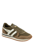 Gola Classics Daytona Chute Lace Up Trainers, Khaki/Tobacco/White