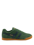 Gola Classics Harrier Suede Lace Up Trainers, Evergreen/Navy