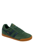 Gola Classics Harrier Suede Lace Up Trainers, Evergreen/Navy