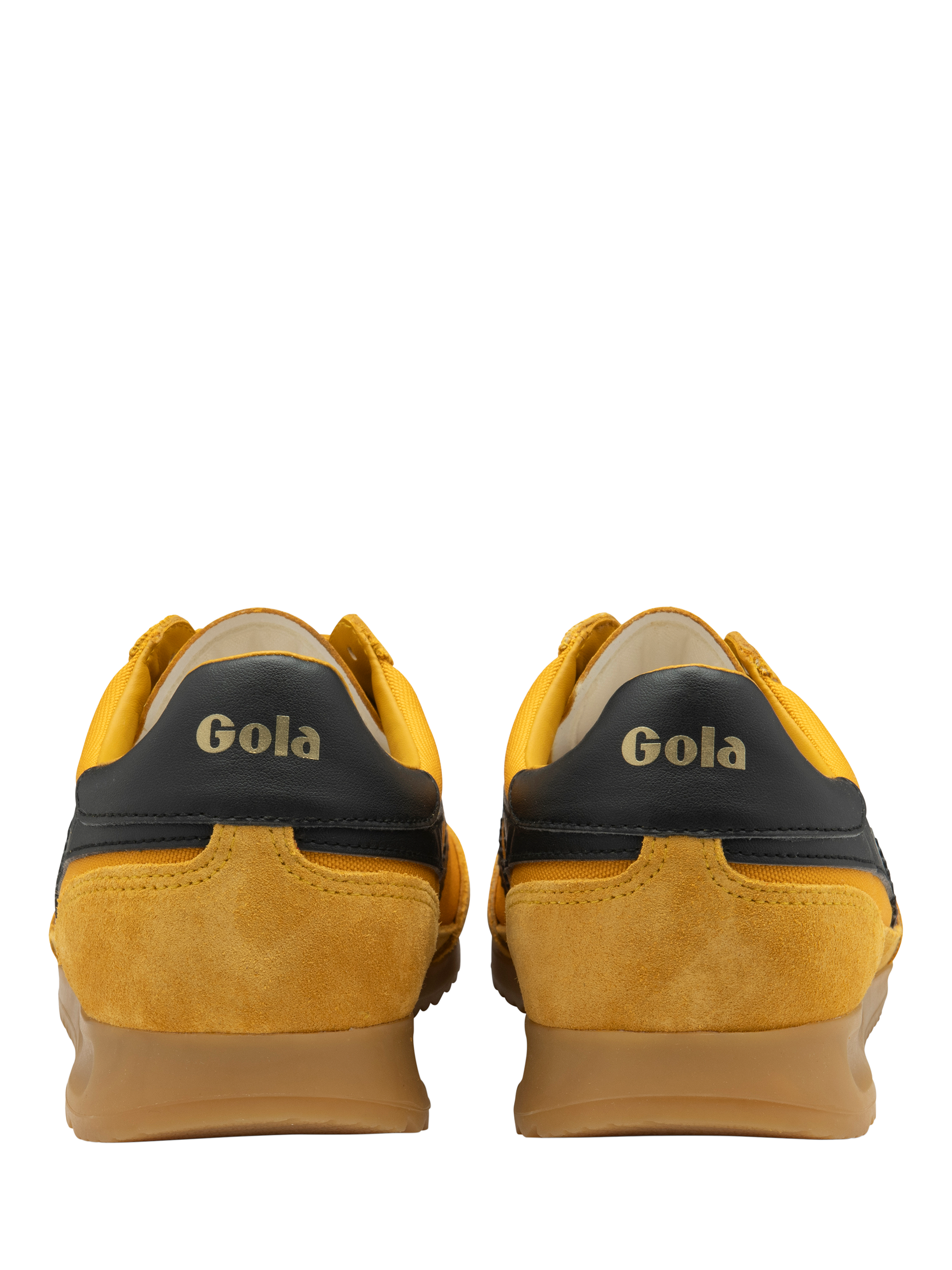 Product image 4 of 5, which shows Gola Classics Tornado Lace Up Trainers, Sun/Black, 6