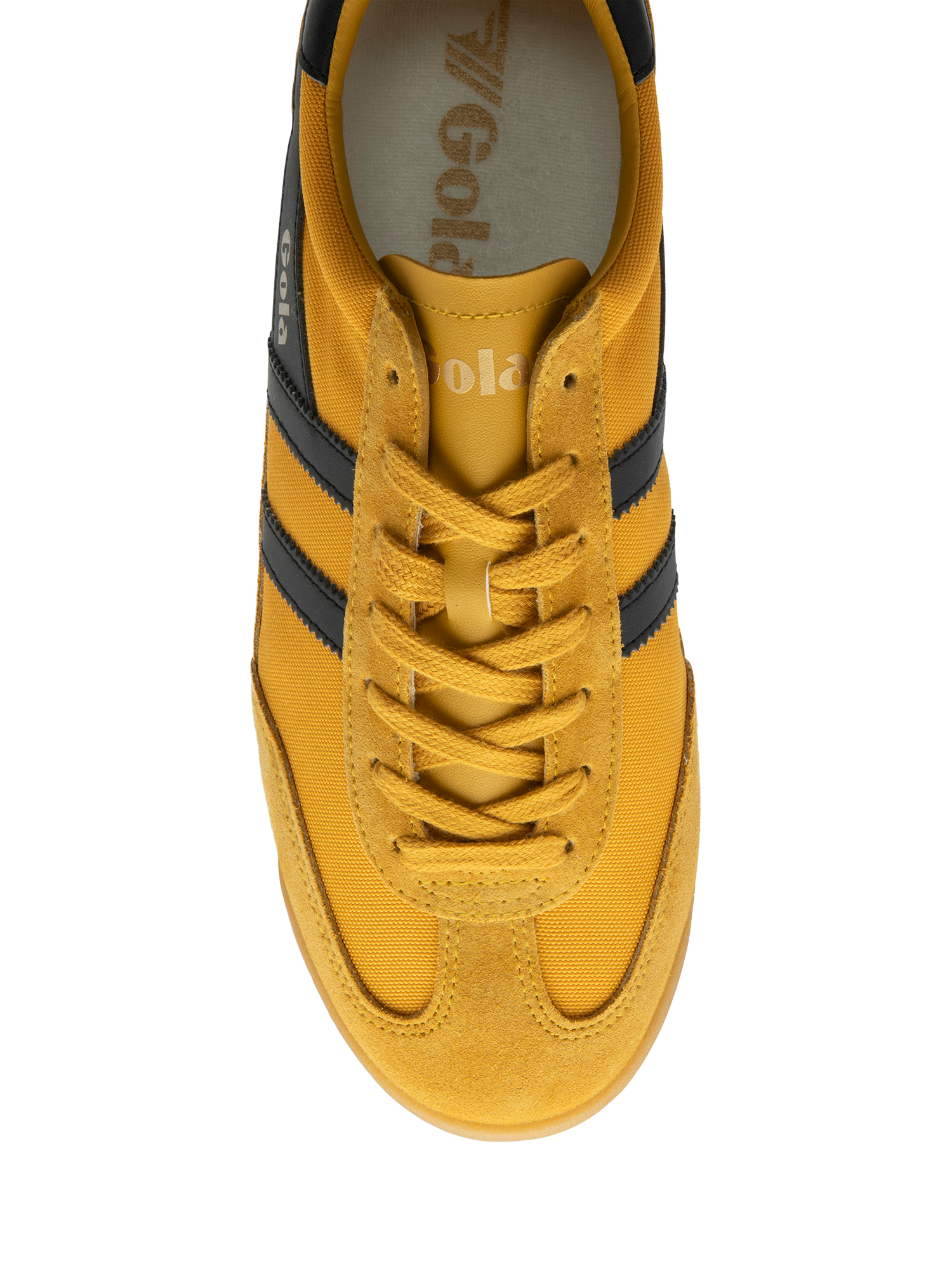 Product image 5 of 5, which shows Gola Classics Tornado Lace Up Trainers, Sun/Black, 6