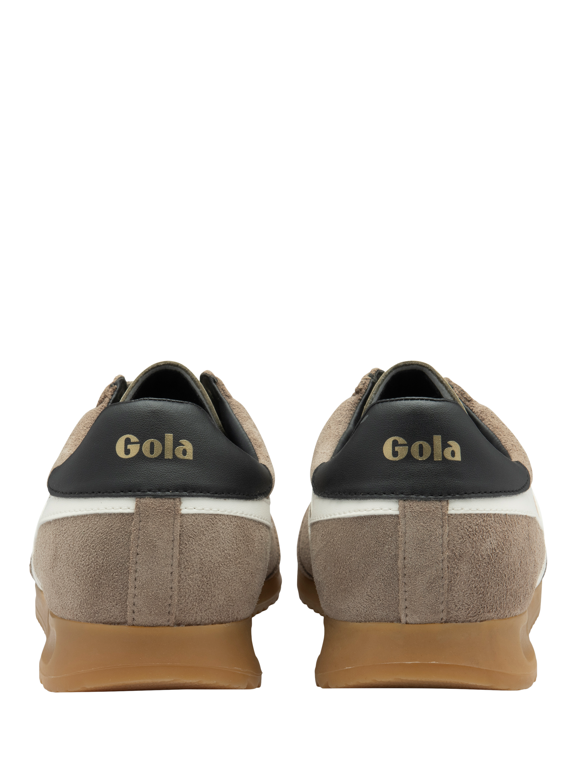 Product image 4 of 5, which shows Gola Torpedo Suede Trainers, Rhino/Off White, 6