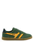 Gola Viper Leather Trainers, Evergreen/Sun/Navy