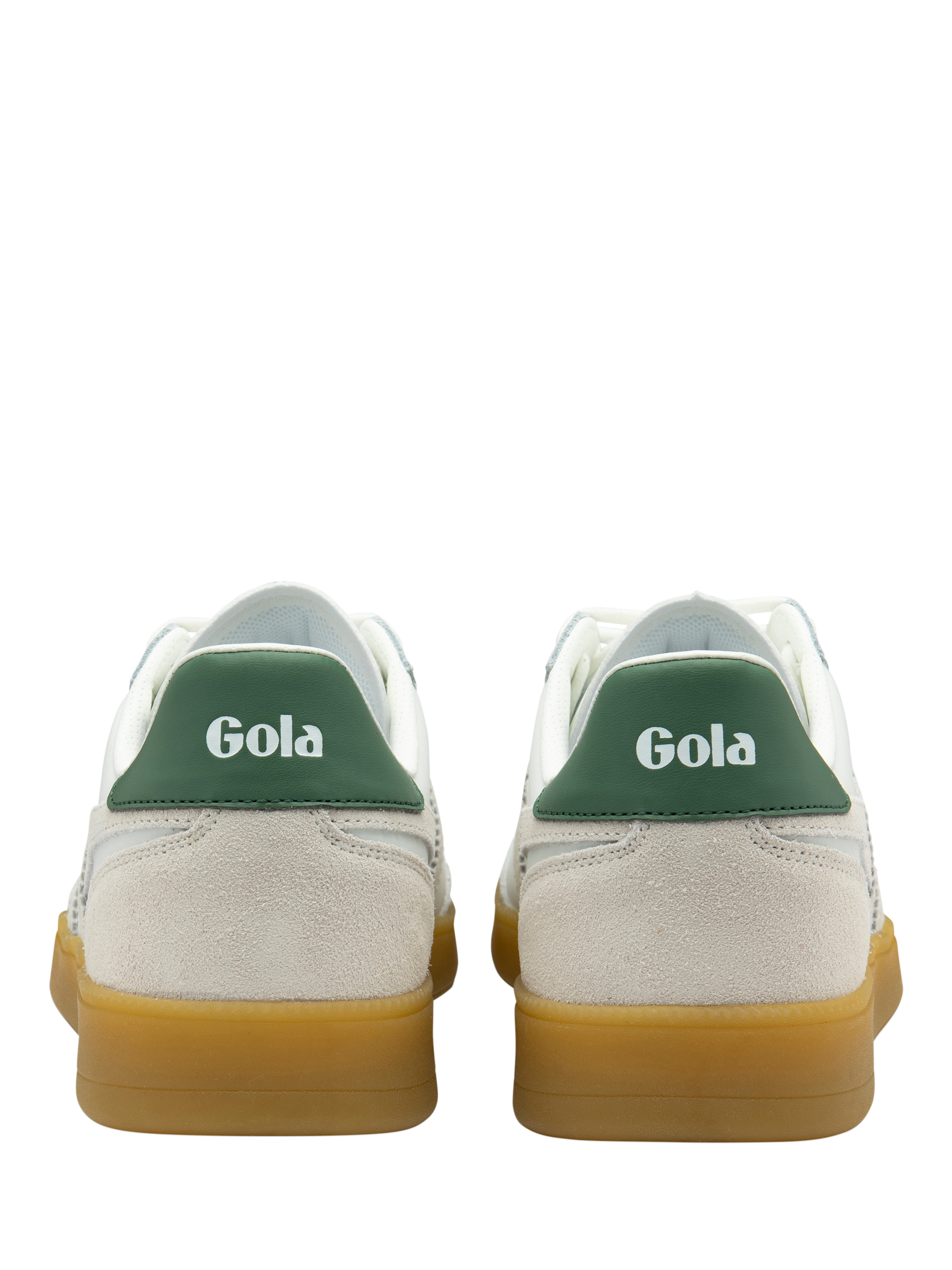 Product image 4 of 5, which shows Gola Viper Leather Trainers, White/Evergreen, 6