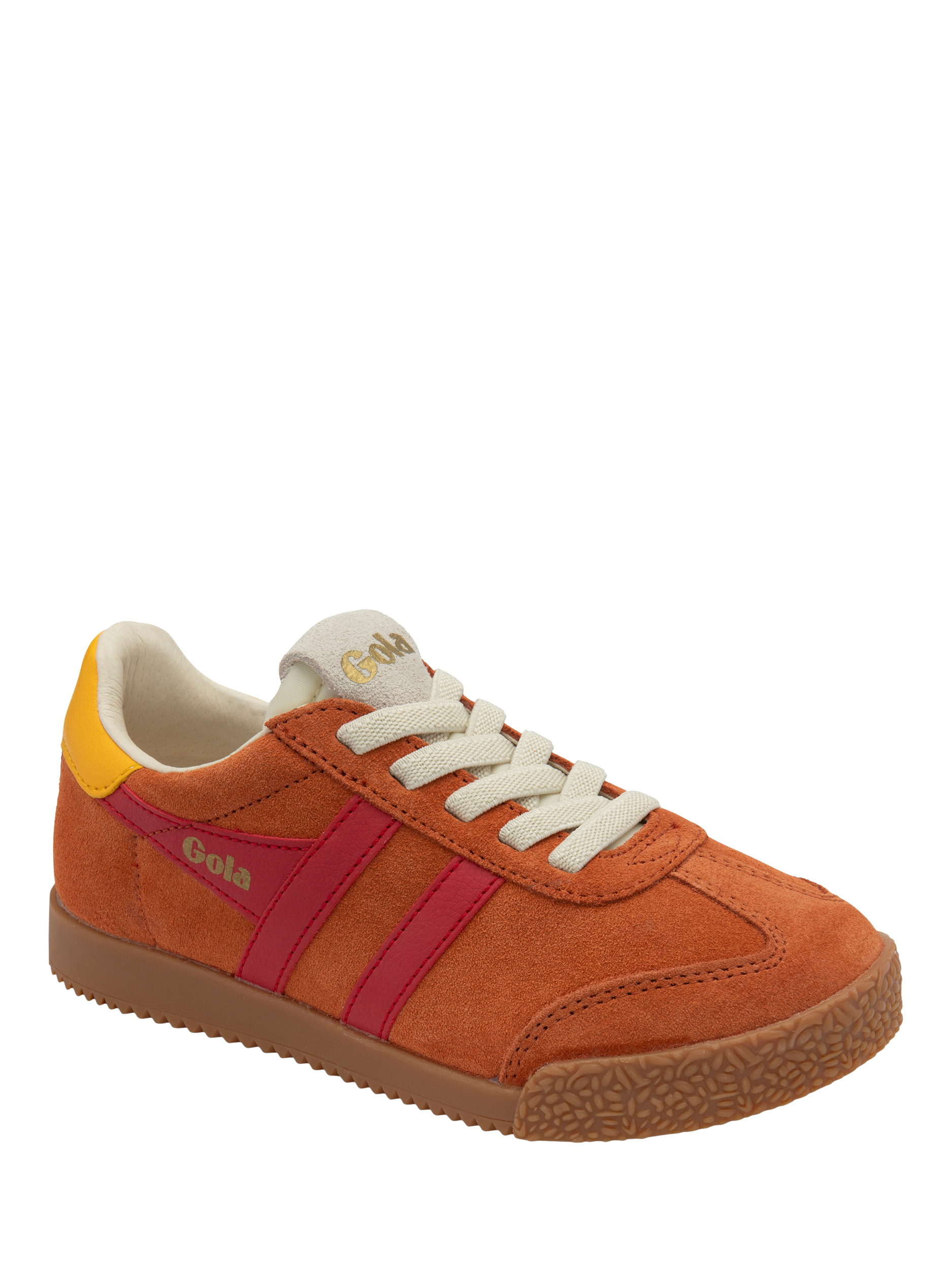 Product image 2 of 5, which shows Gola Kids' Elan Trainers, Moody Orange/Red, 1