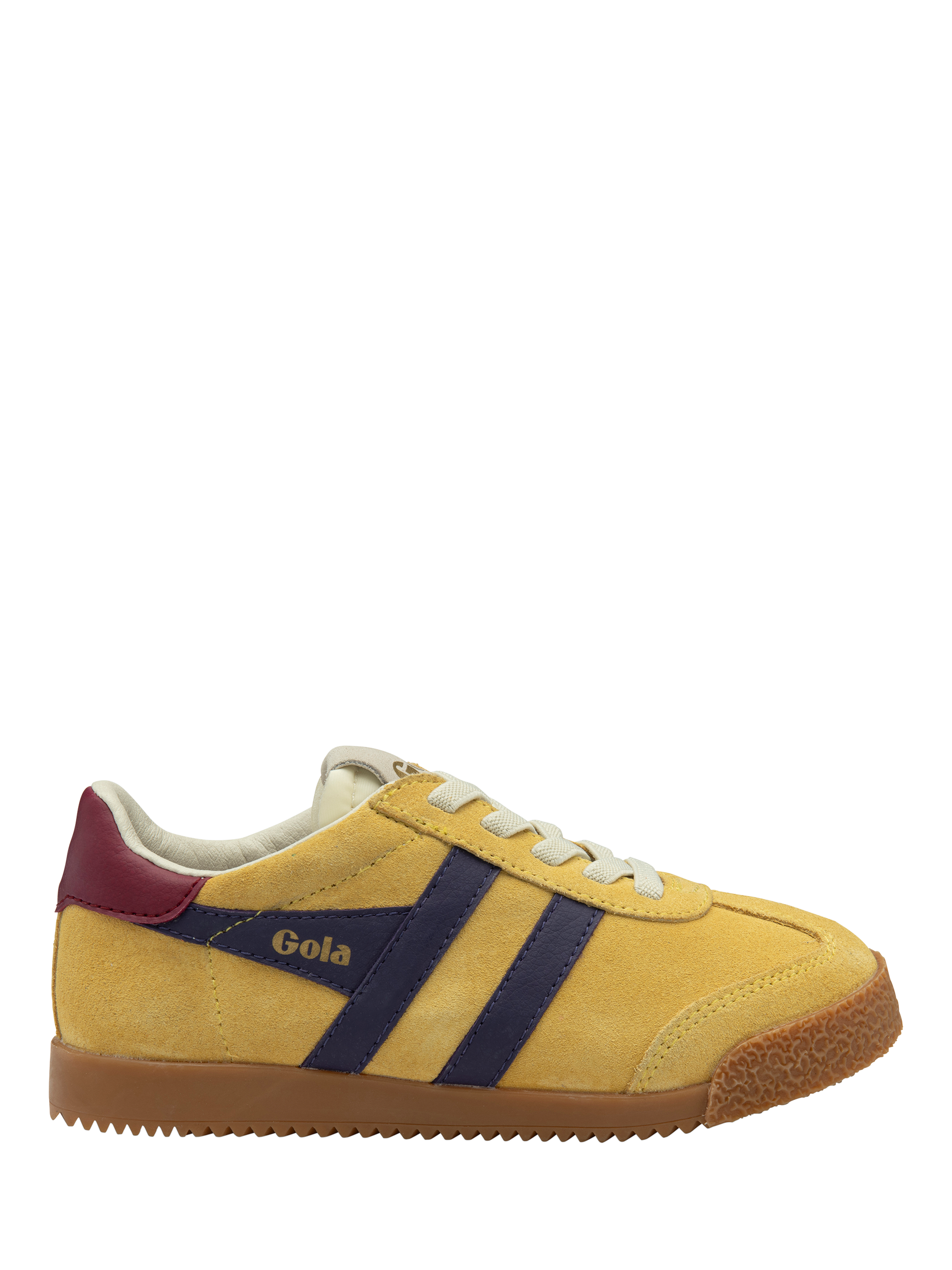 Product image 1 of 5, which shows Gola Kids' Elan Trainers, Pollen/Plum/Cerise, 1