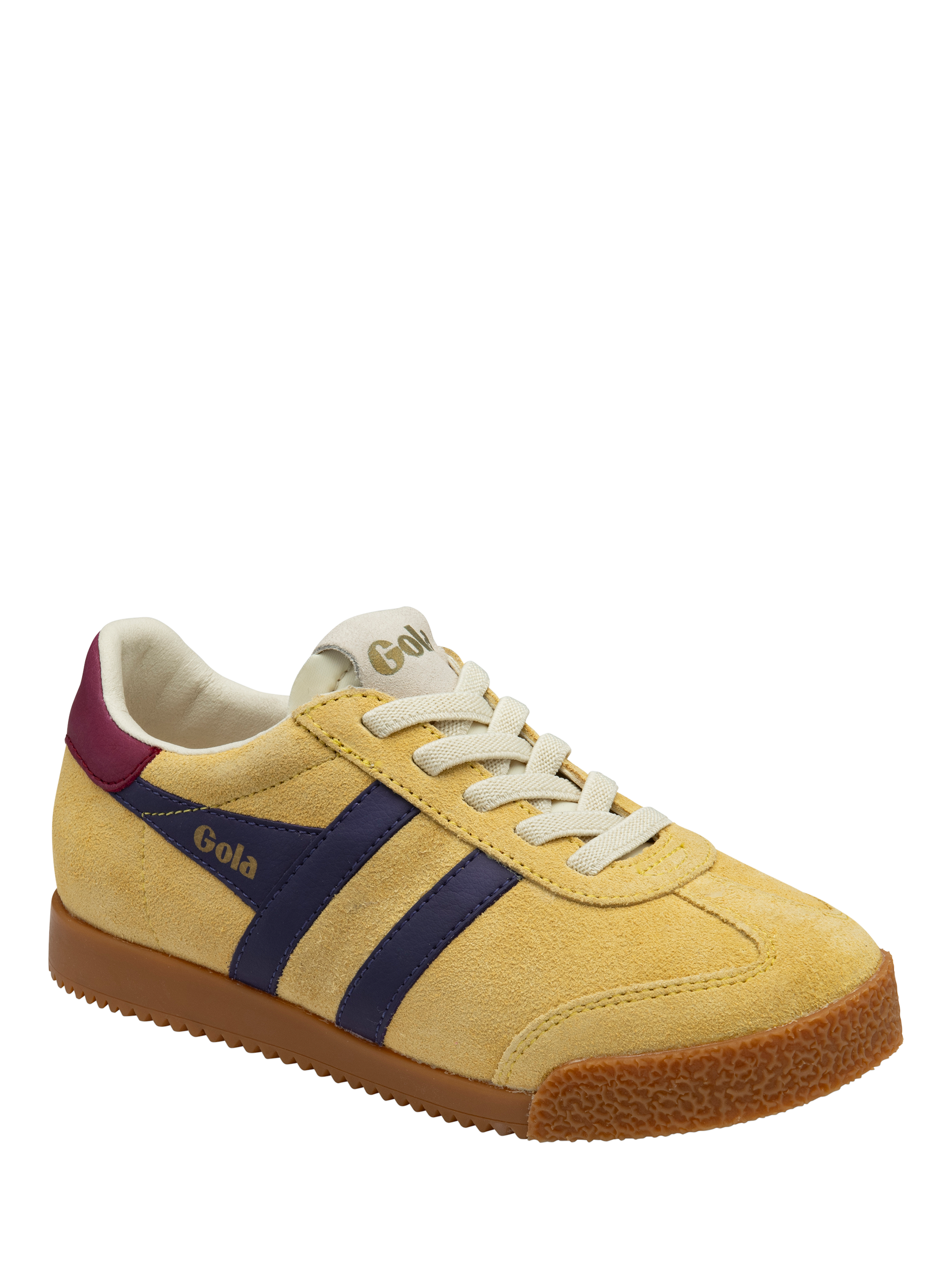 Product image 2 of 5, which shows Gola Kids' Elan Trainers, Pollen/Plum/Cerise, 1