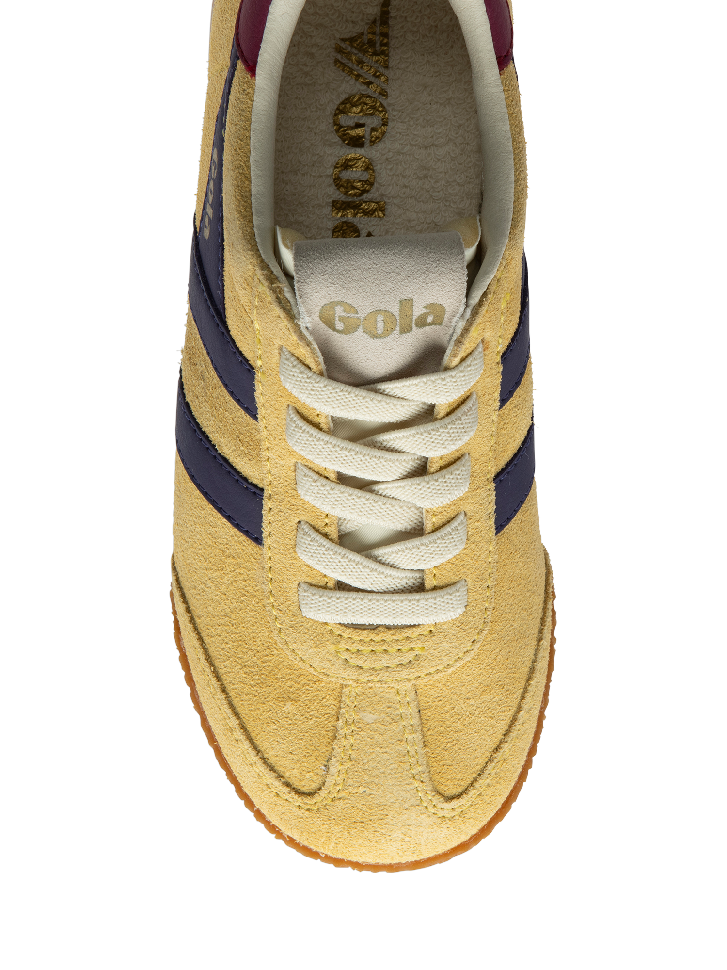 Product image 5 of 5, which shows Gola Kids' Elan Trainers, Pollen/Plum/Cerise, 1
