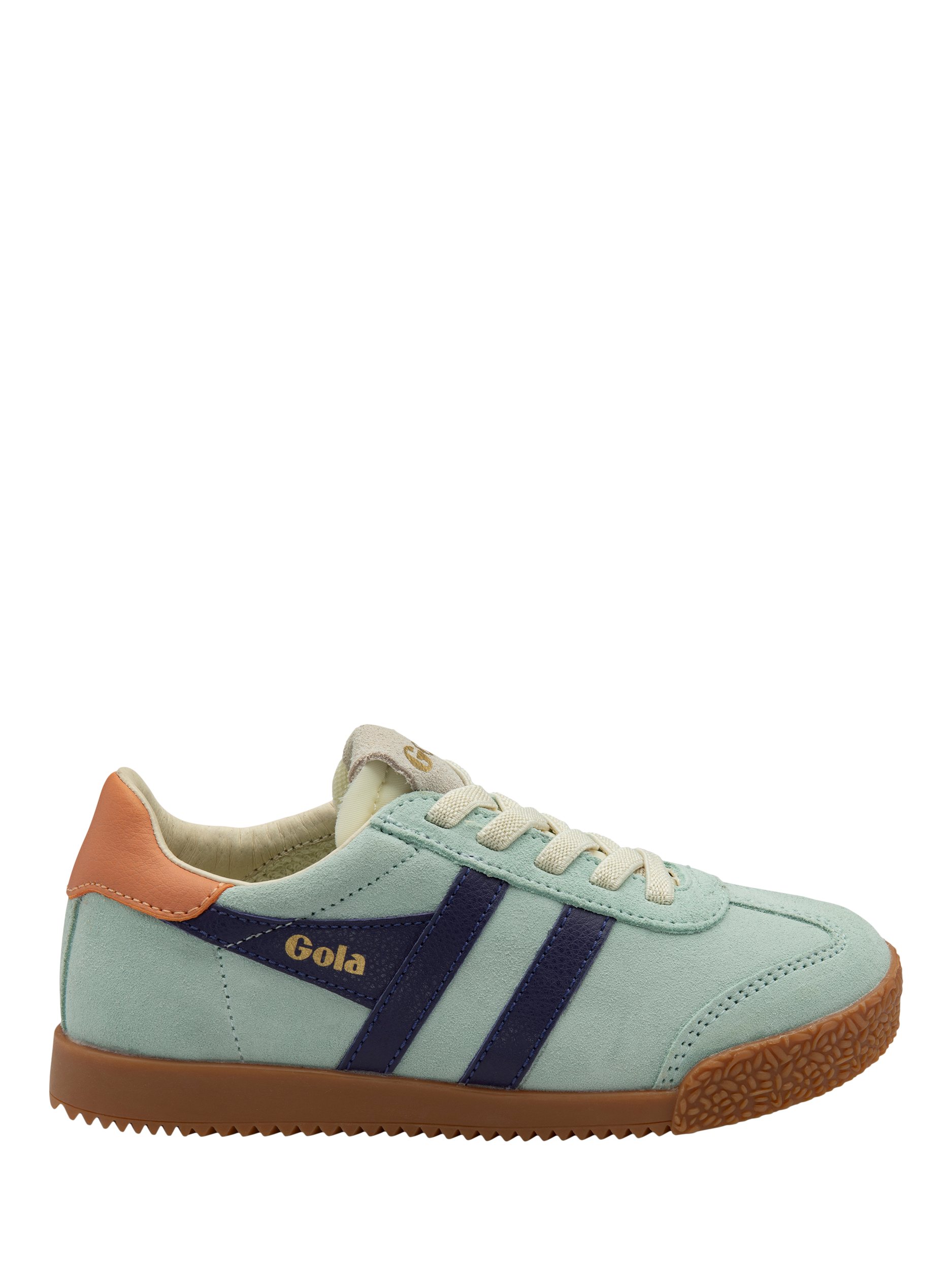 Product image 1 of 5, which shows Gola Kids' Elan Trainers, Surf/Plum/Terracota, 1