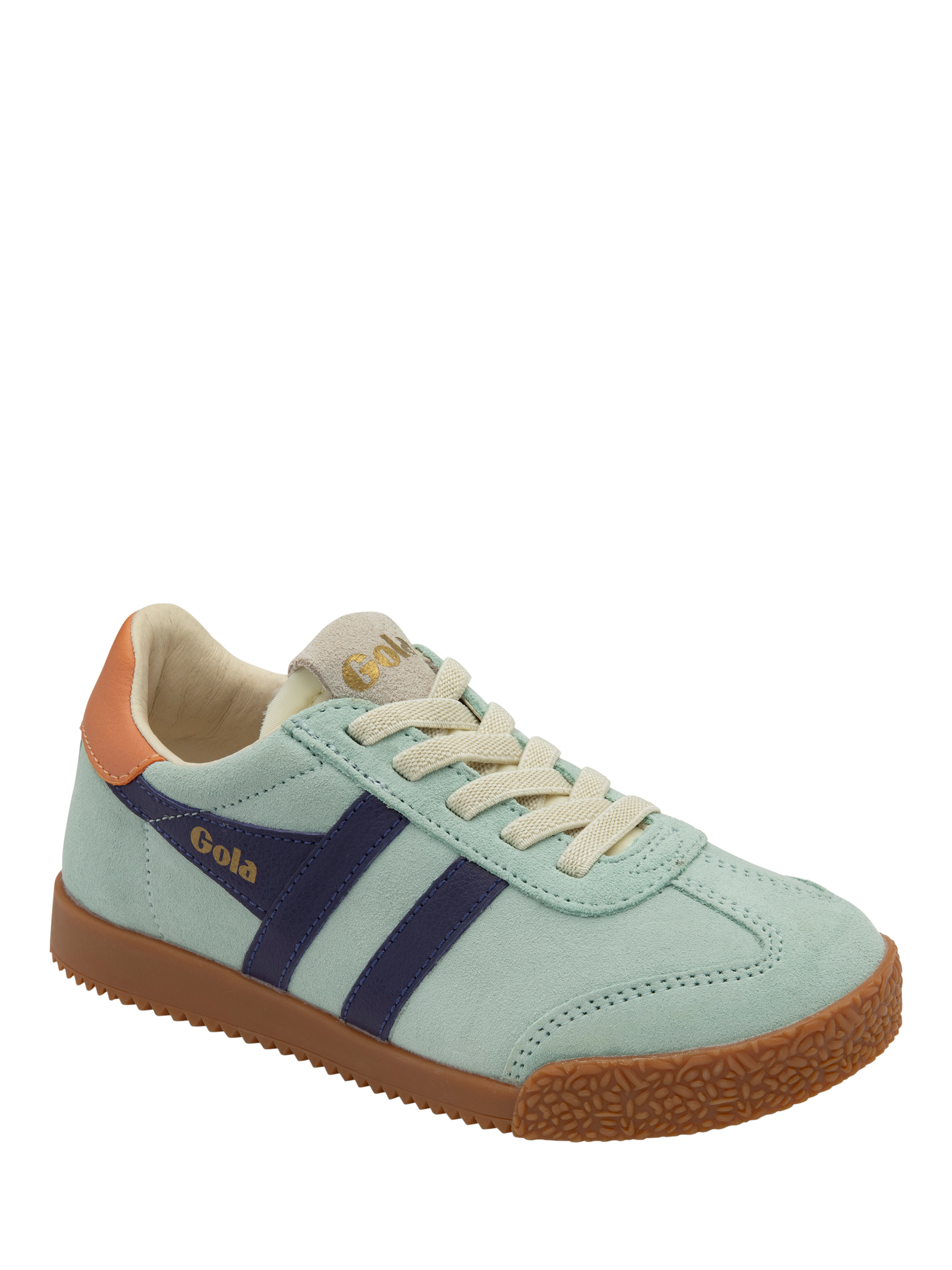 Product image 2 of 5, which shows Gola Kids' Elan Trainers, Surf/Plum/Terracota, 1