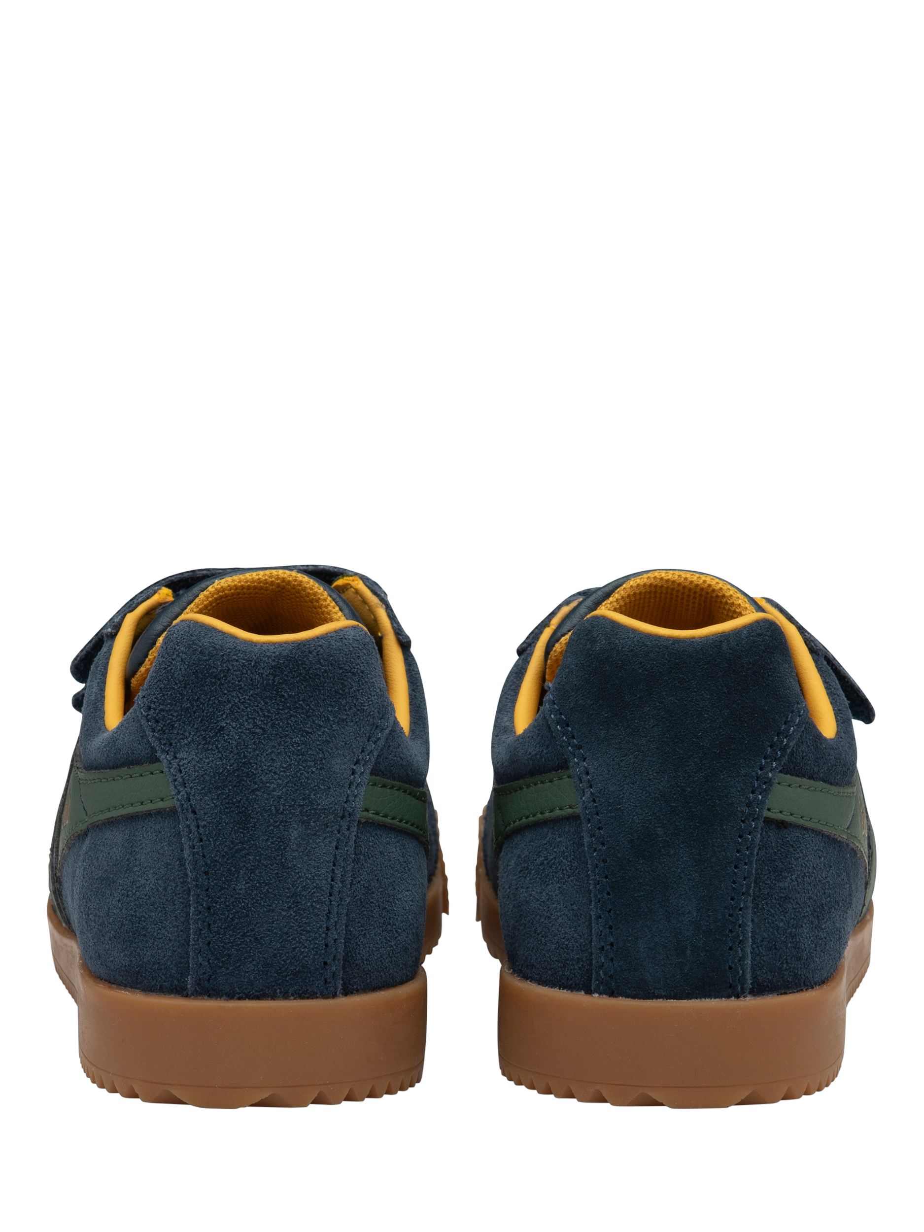 Product image 4 of 5, which shows Gola Kids' Harrier Strap Trainers, Navy/Sage, 8 Jnr