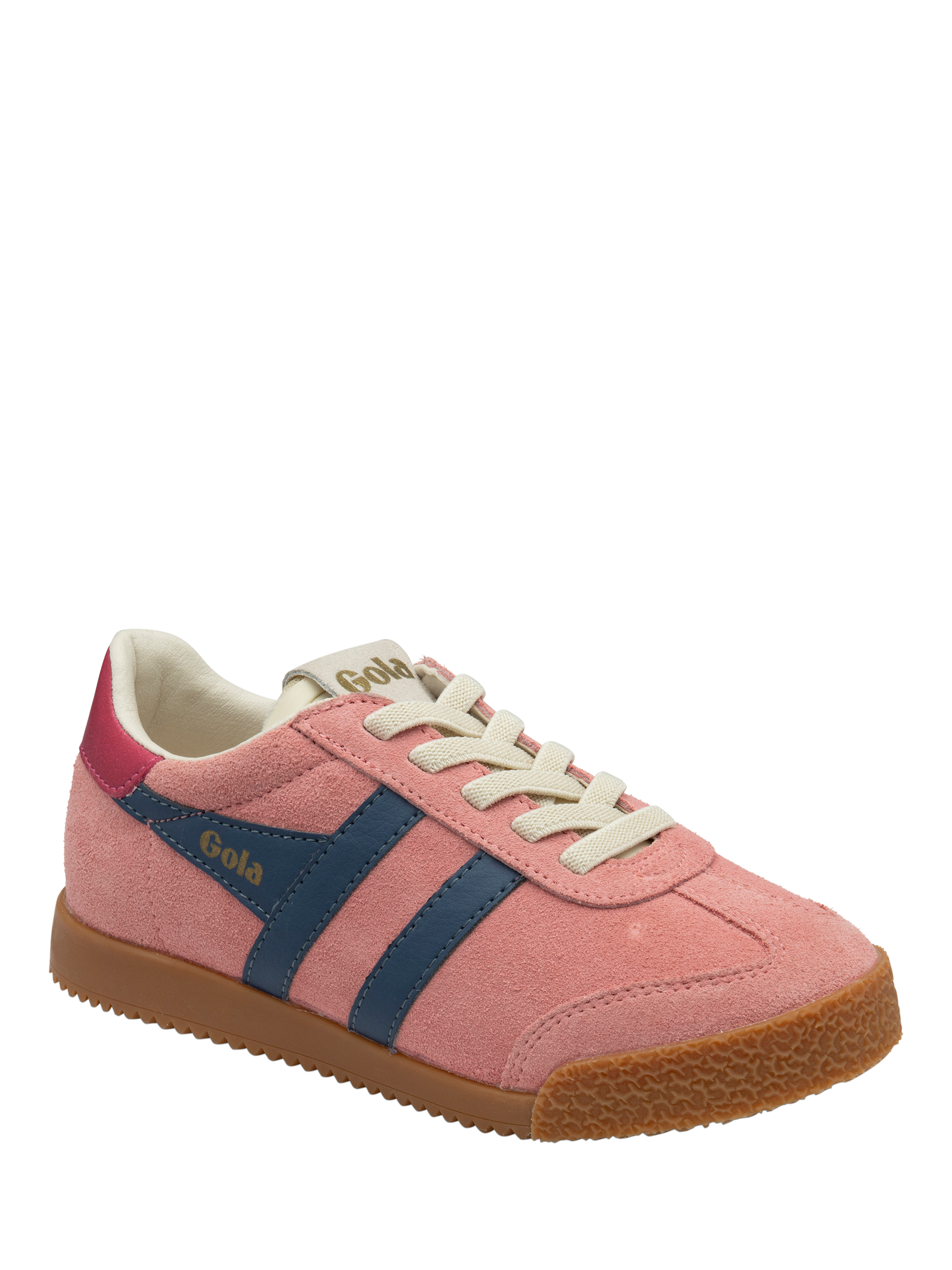 Product image 2 of 5, which shows Gola Kids' Elan Trainers, Coral Pink/Moonlight, 1