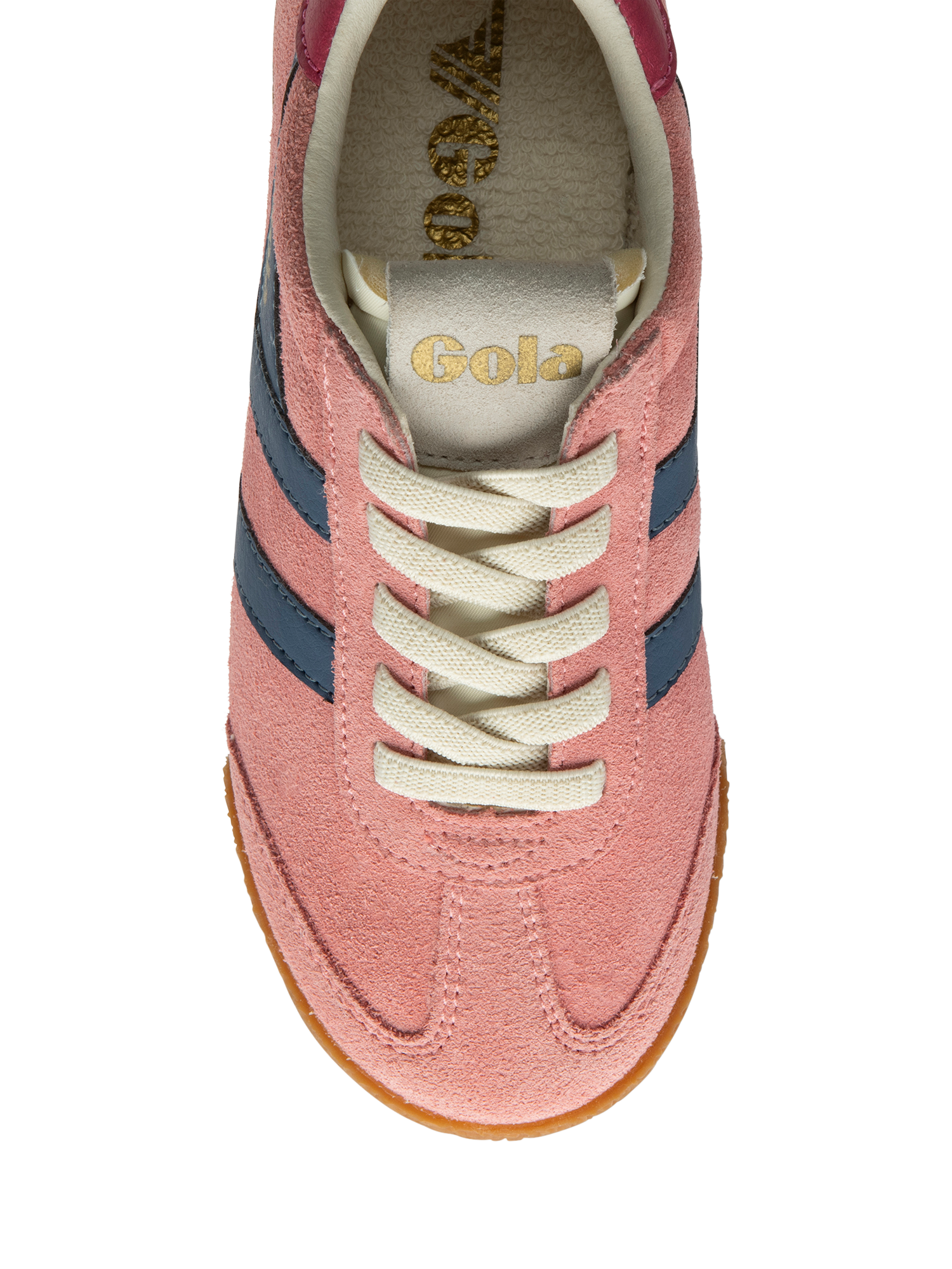 Product image 5 of 5, which shows Gola Kids' Elan Trainers, Coral Pink/Moonlight, 1