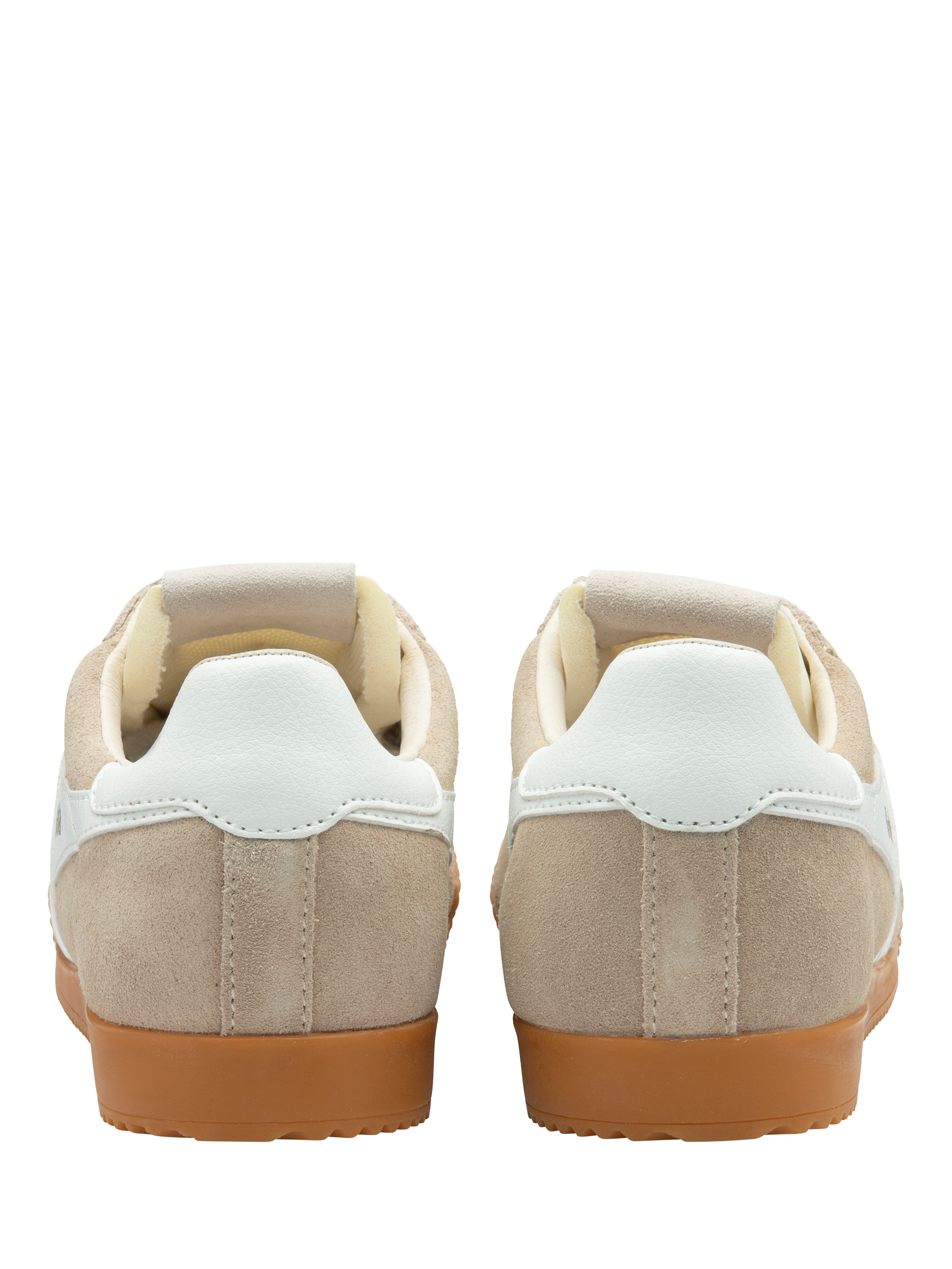 Product image 4 of 5, which shows Gola Classics Elan Suede Trainers , Bone/White, 3