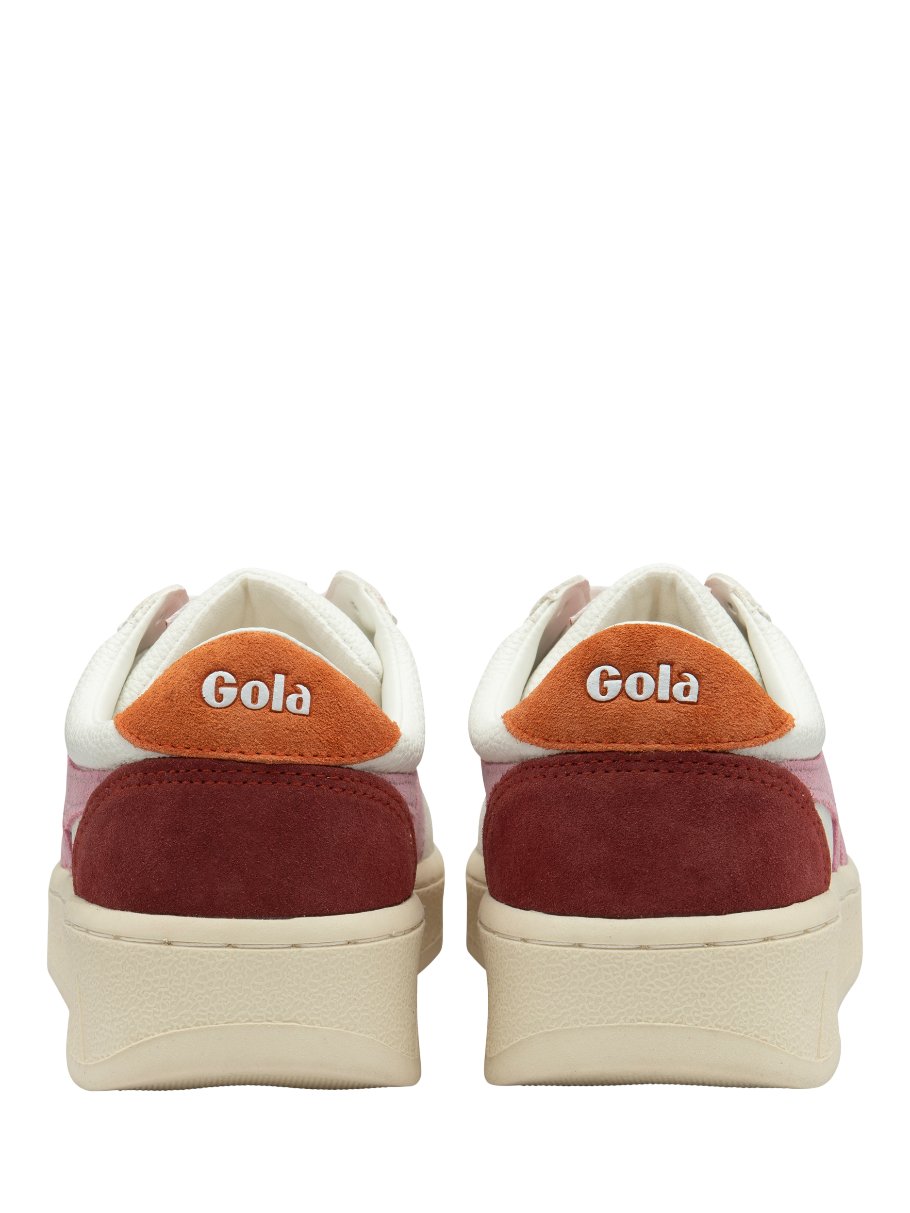 Product image 4 of 5, which shows Gola Classics Grandslam Trident Trainers, White/Candy/Orange, 3