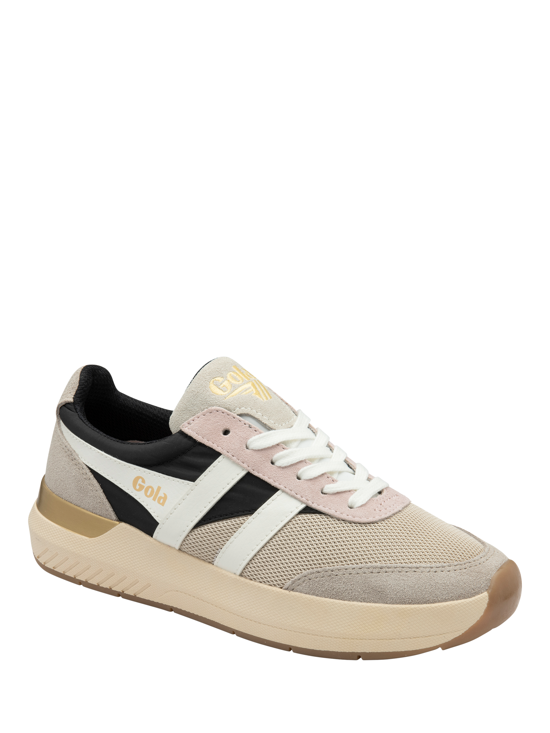 Product image 2 of 5, which shows Gola Classics Raven Trainers, Wheat/Black/Grey, 4