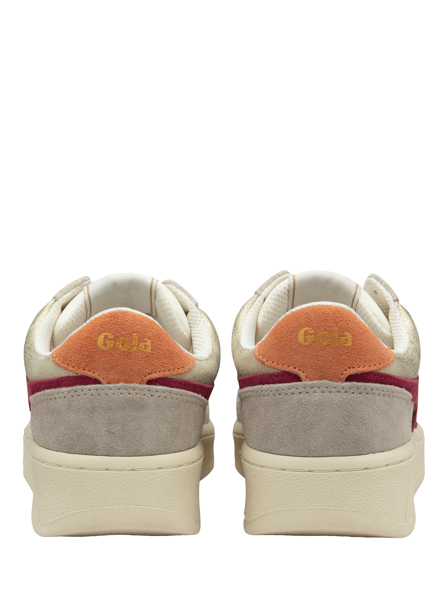 Product image 4 of 5, which shows Gola Classics Superslam Blaze Trainers, Gold/Cerise/Terra, 3