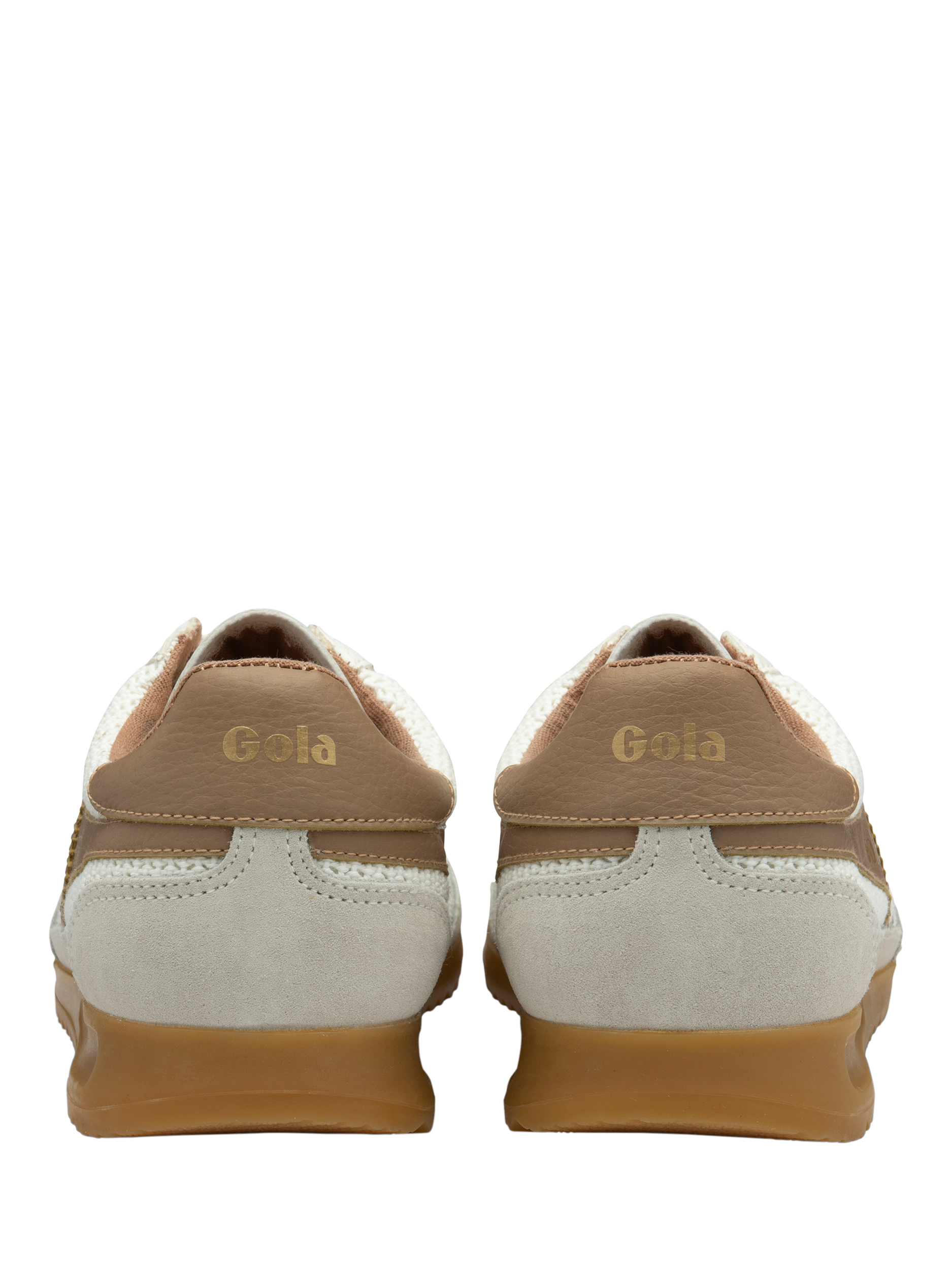 Product image 4 of 5, which shows Gola Classics Tornado Zephyr Trainers, Off White/Caramel, 3