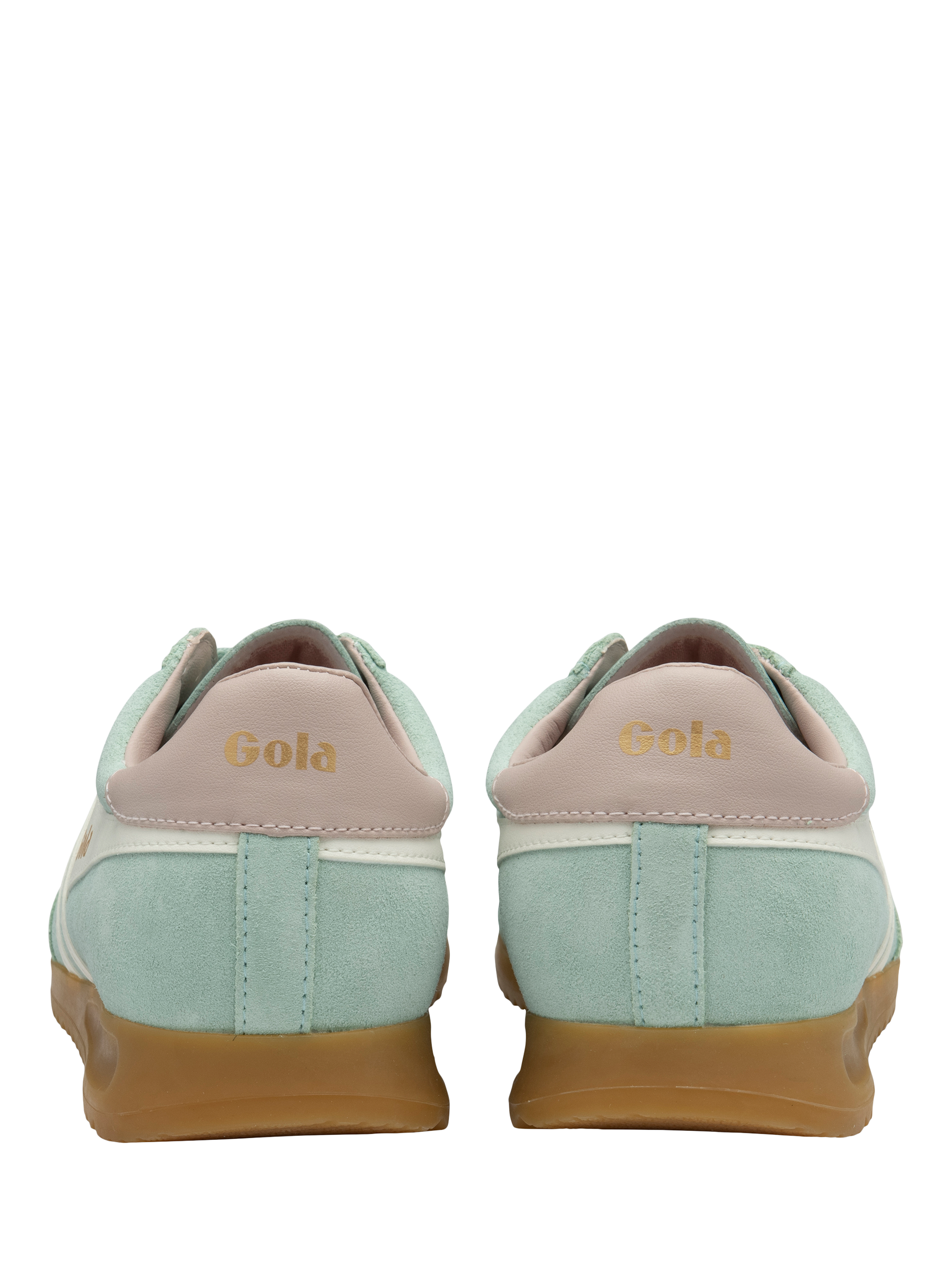 Product image 4 of 5, which shows Gola Torpedo Suede Trainers, Surf/Off White, 3