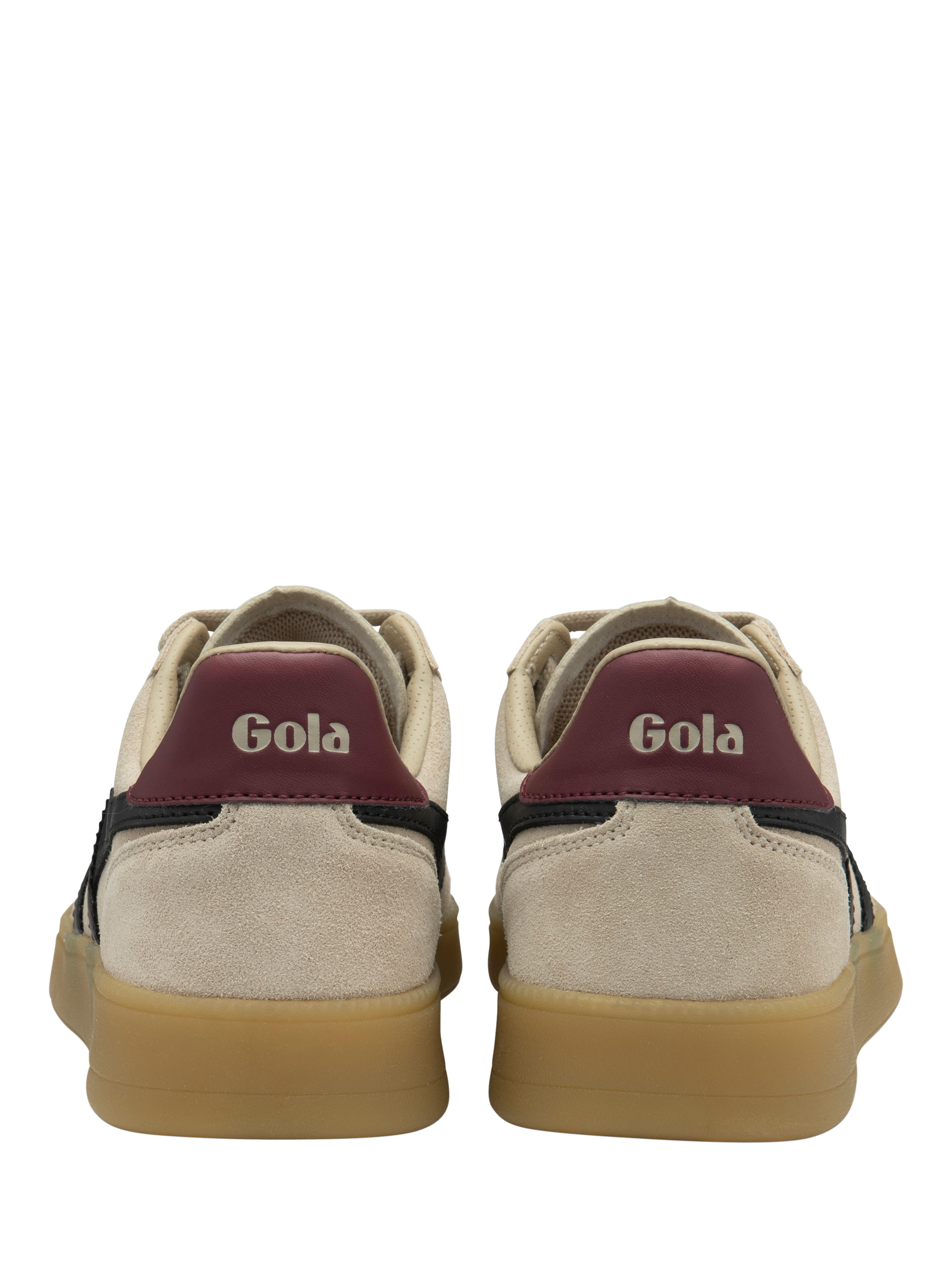 Product image 4 of 5, which shows Gola Classics Viper Suede Trainers, Bone/Black/Cerise, 3