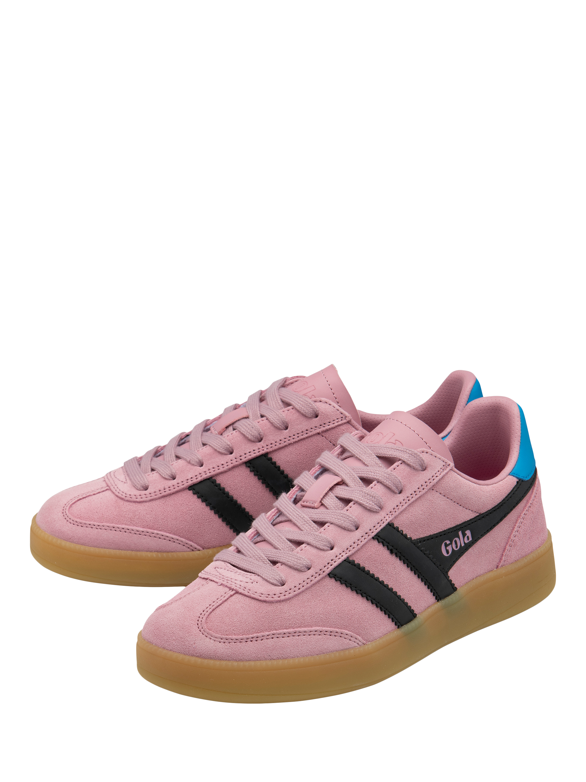Product image 3 of 5, which shows Gola Classics Viper Suede Trainers, Pink/Multi, 3