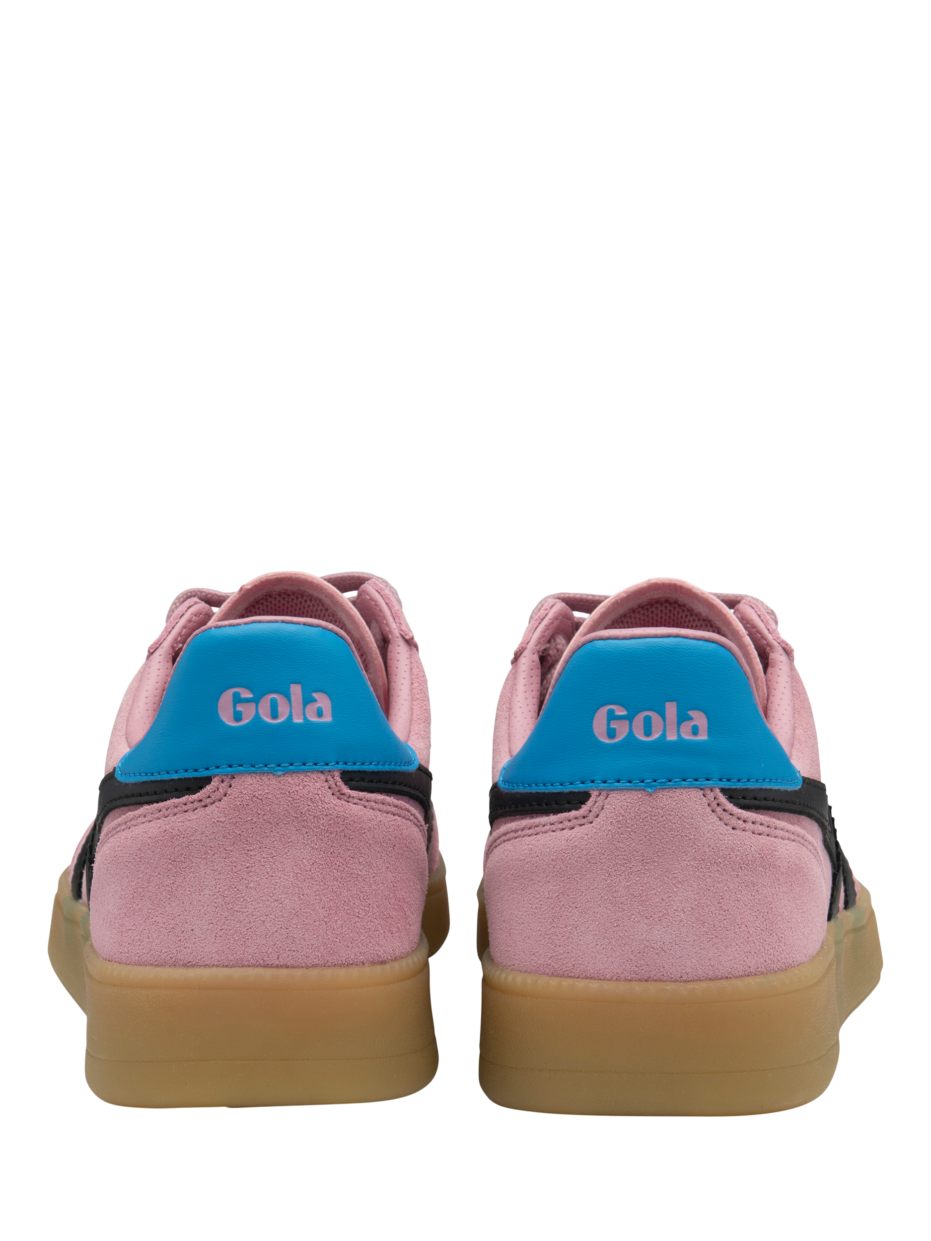 Product image 4 of 5, which shows Gola Classics Viper Suede Trainers, Pink/Multi, 3